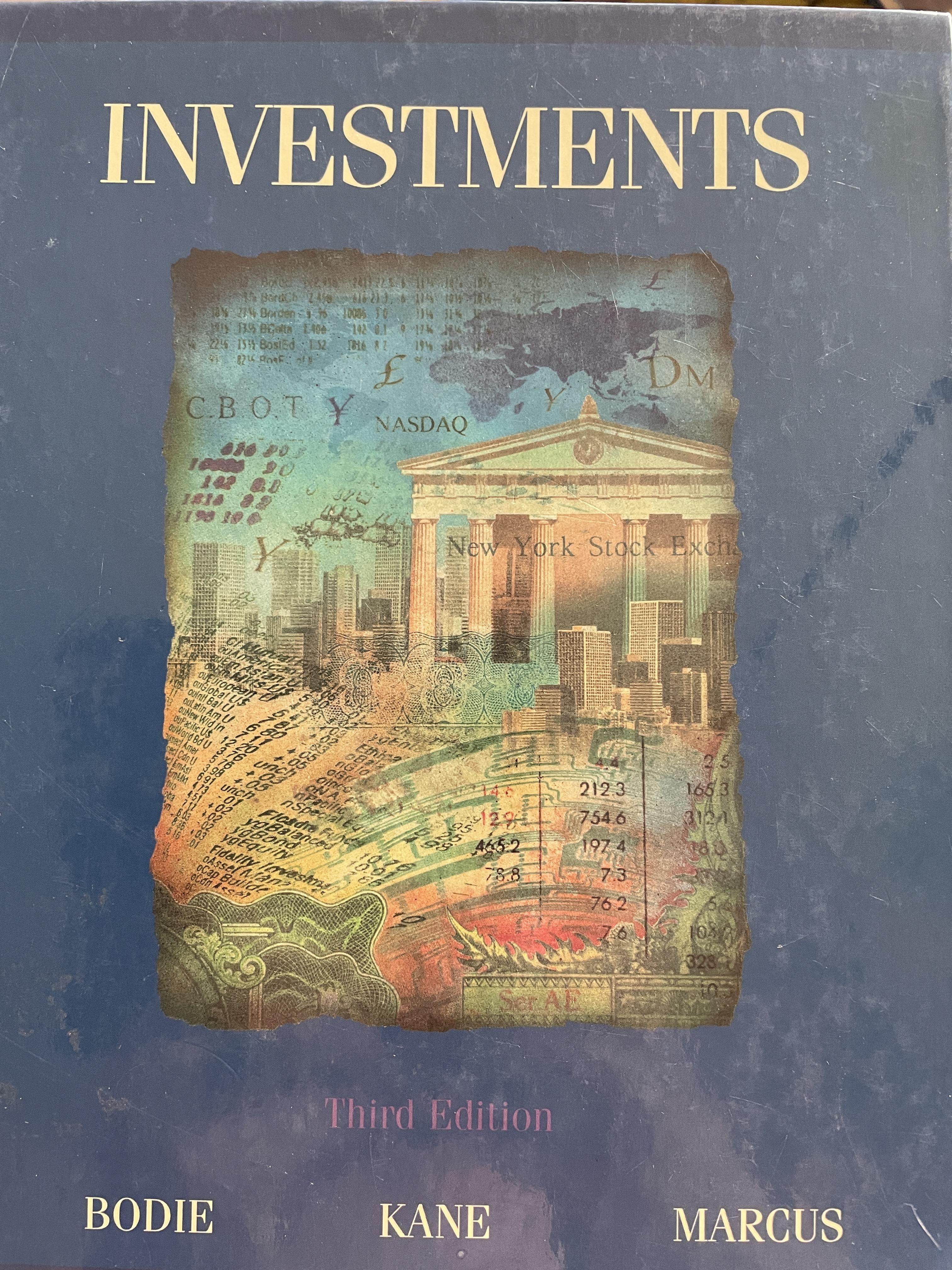 INVESTMENTS. ผู้เขียน BODIE. KANE. MARCUS. 0 กก.