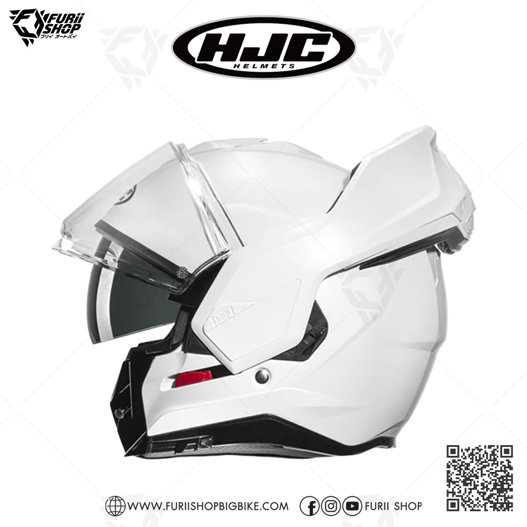 หมวกกันน็อคยกคราง(Modular) HJC I100 : PEARL WHITE
