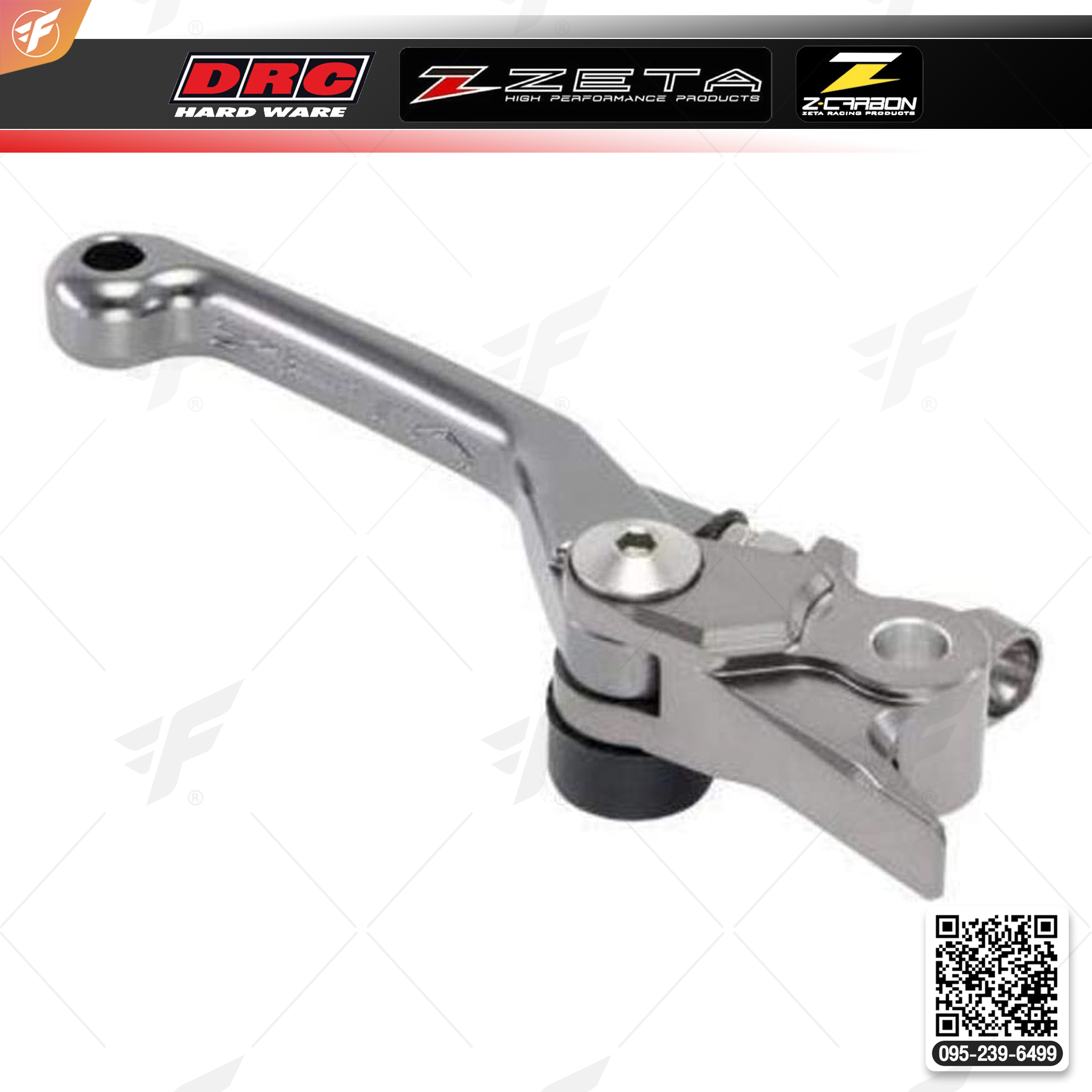 สินค้า 4-FIN CRF1000L '16, NC700S/X, VTR250, RVF400. NS250R/SE/SP, CBR400RR ZE41-4298 (ZETA PIVOT B-LEVER CP-M)