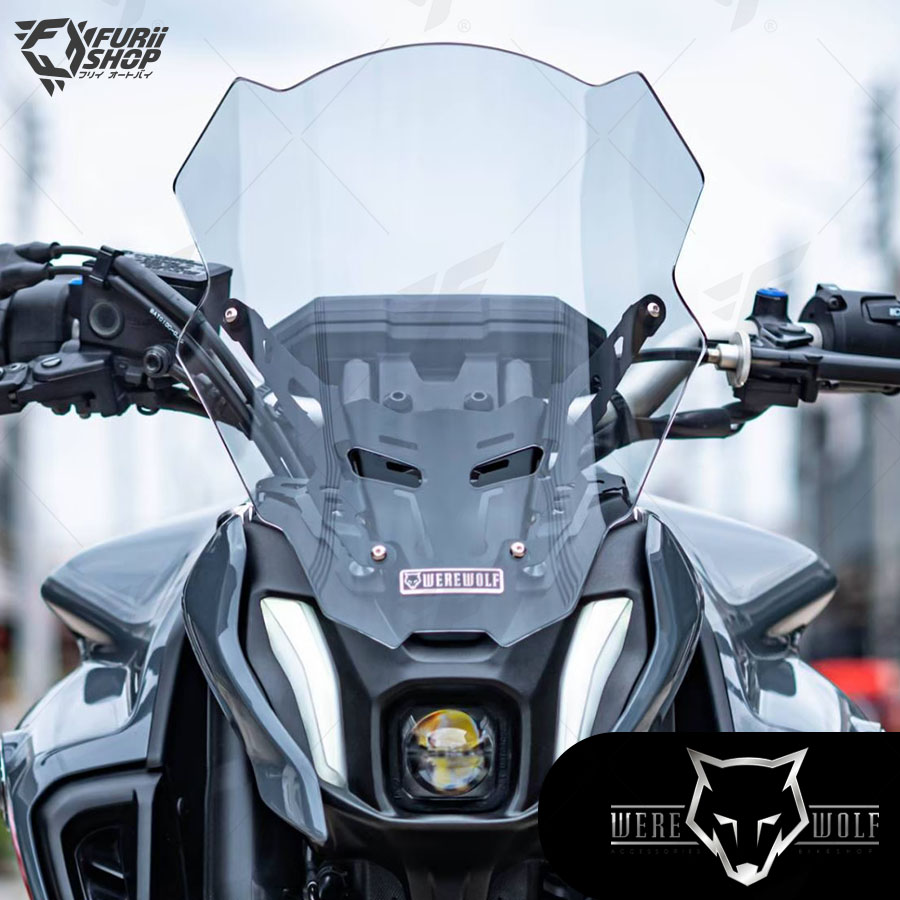 ชิลด์หน้า Were Wolf GT-04 Smoke M530 : for Yamaha MT07 2018-2022