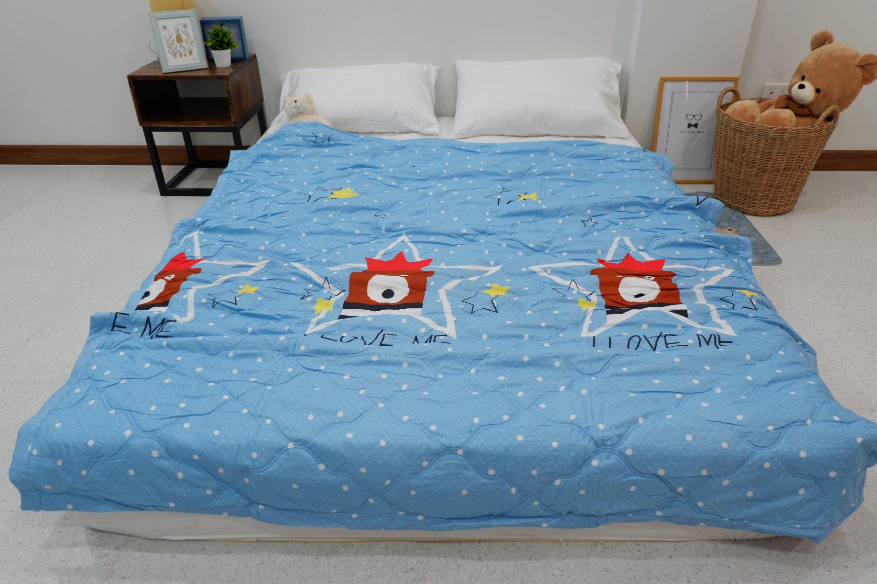 ผ้าห่มใยไหม ผ้าห่มใยไหมซาติน 6 ฟุต 145 บ. กระสอบ 80 ผืน หรือ ผ้านวมบาง 6 ฟุต