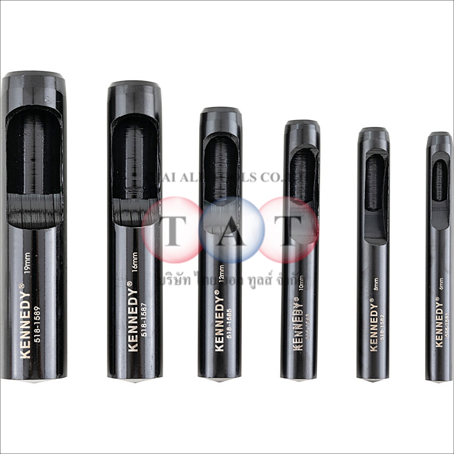 เหล็กตอกรู HOLLOW PUNCH SET 6-19mm (6-PCE) KENNEDY