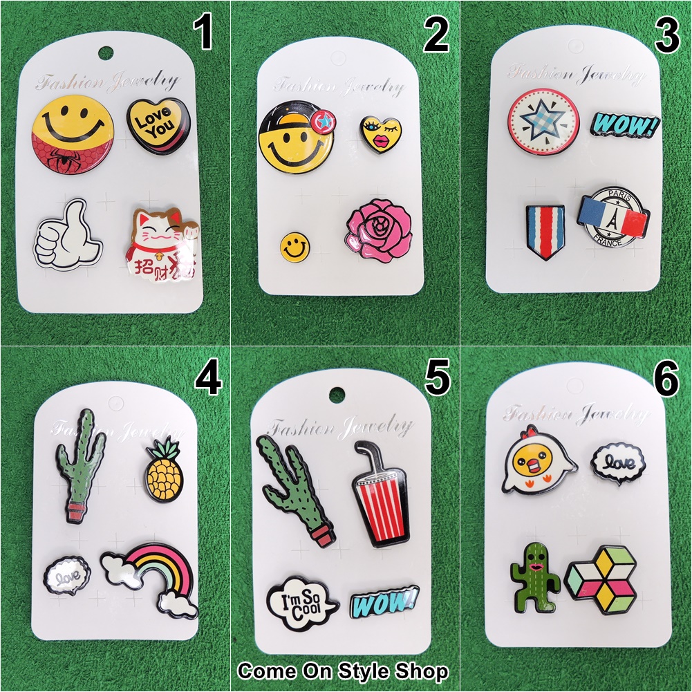 เซตเข็มกลัด เซตพินติดเสื้อ brooch pin