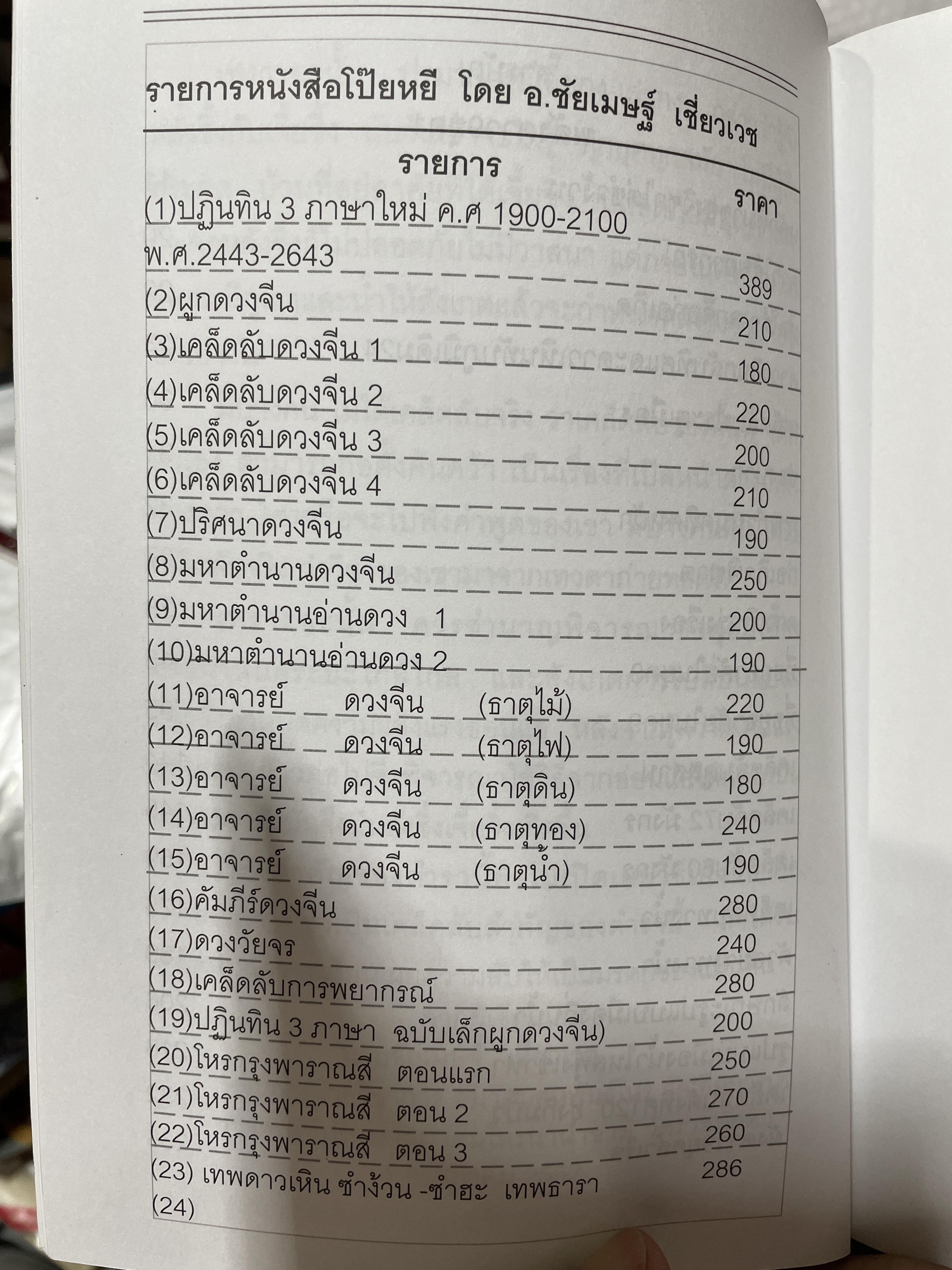 เทพดาวเหิน ไต่ซำง้วน+ไต่ซำฮะ กำเนิดลาภยศ ราำรวยเงินทอง ผู้เขียน อาจารย์ชัยเมษฐ์ เชี่ยวเวช 3 กก.