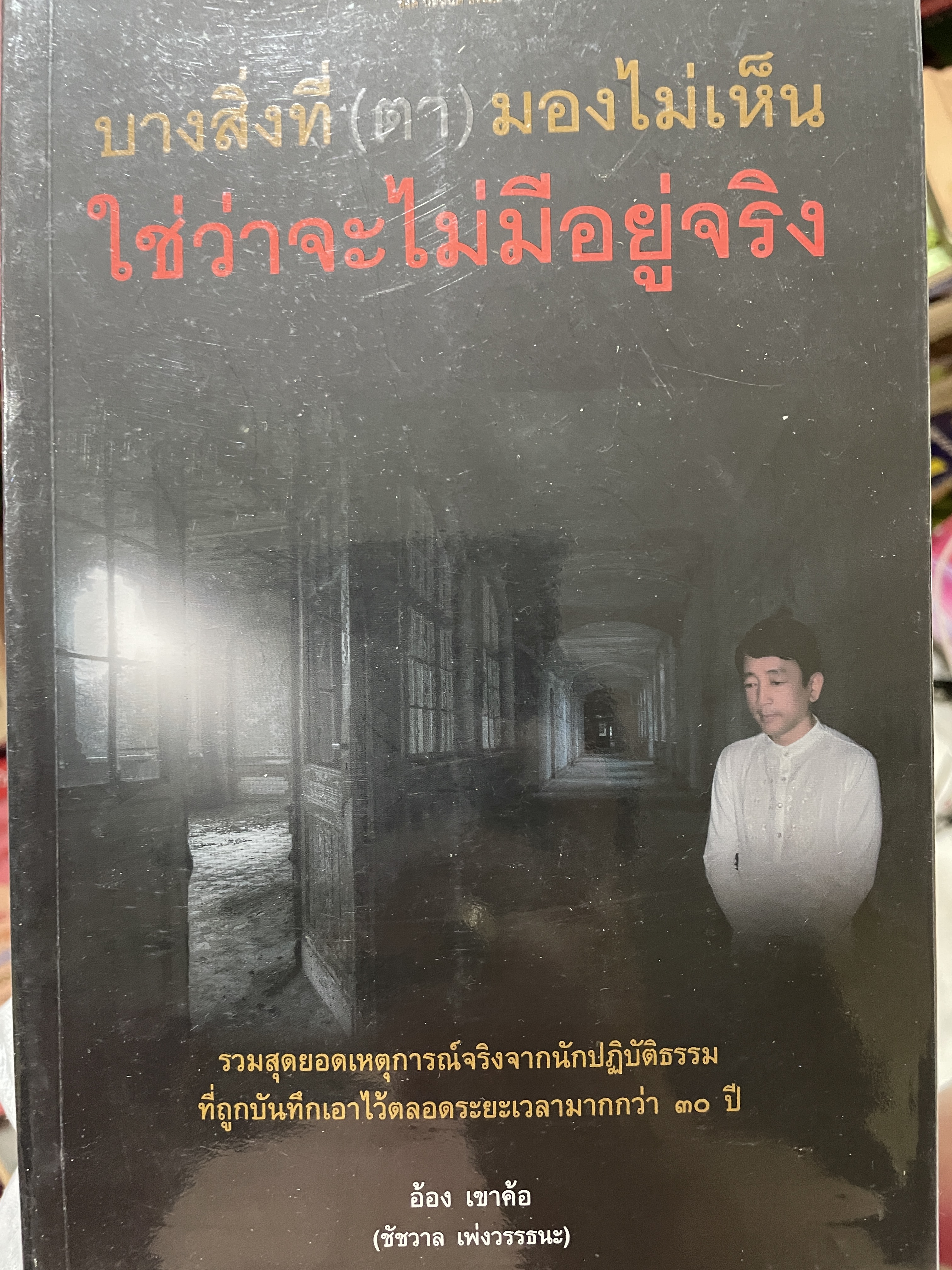 บางสิ่งที่ (ตา) มองไม่เห็น ใช่ว่าจะไม่มีอยู่จริง รวมสุดยอดเหตุการณ์จริงจากนักปฎิบัติธรรม ที่ถูกบันทึกเอาไว้ตลอดระยะเวลากว่า 30 ปี ผู้เขียน อ้อง เขาอ้อ (ชัชวาล เพ่งวรรธนะ) 0 กก.