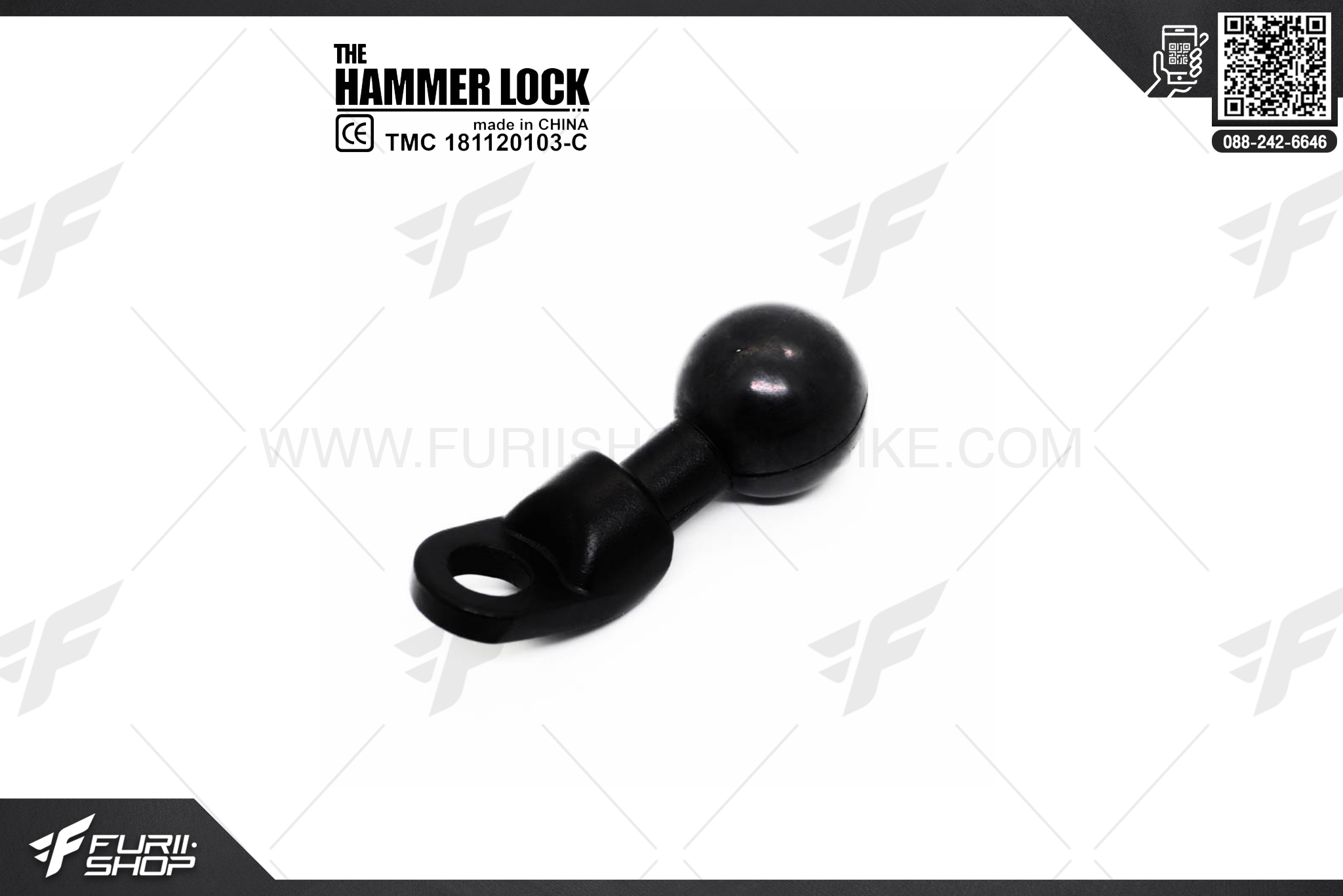 หัวบอลยึดกระจก THE HAMMER LOCK Mirror Ball
