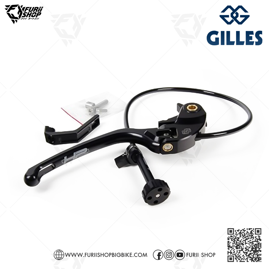 มือเบรกพร้อมรีโมท Gilles tooling HP Special Black Hand Brake Lever Wite Remote : BMW S1000RR 09-14 /HP4