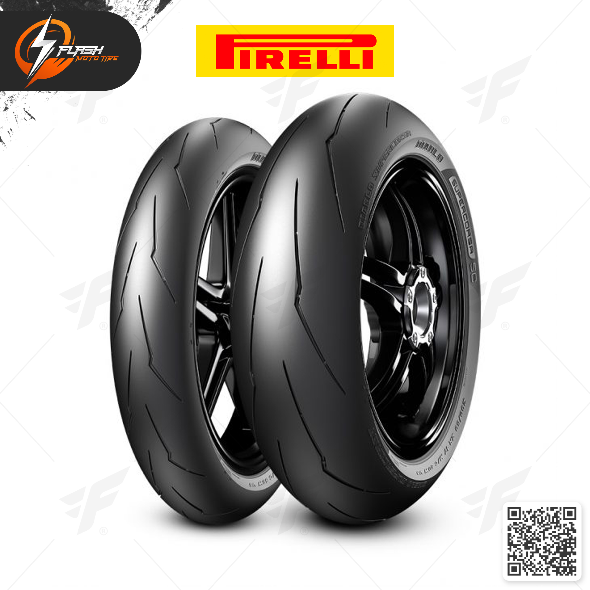 ยางมอเตอร์ไซค์ Pirelli Diablo Supercorsa SC V3 : F 120/70ZR17 + R 180/60ZR17