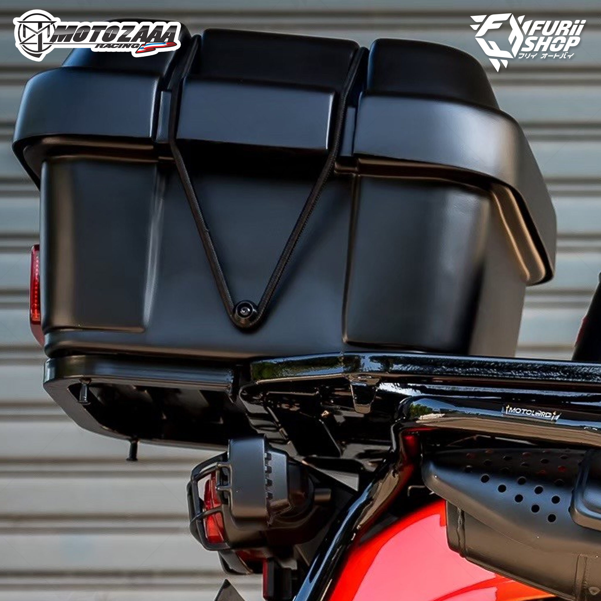 กล่องท้ายเล็ก V.2 มีไฟ MotoLordd MOTOZAAA : For Honda CT125 By Furii Shop