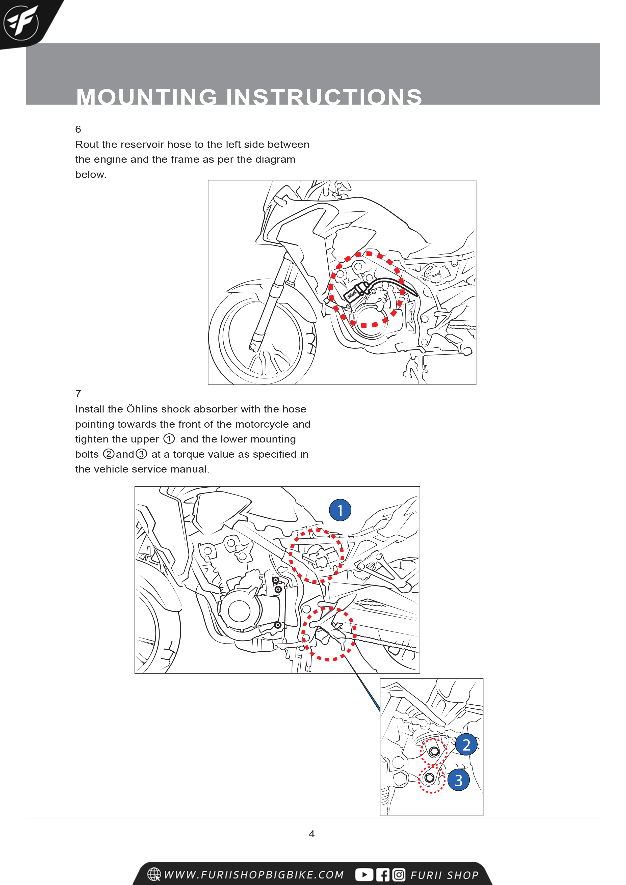 โช๊คหลัง OHLINS HO916 FOR Honda CB500X 2019 โช๊ค โช๊คแต่ง โช๊คมอเอตร์ไซค์