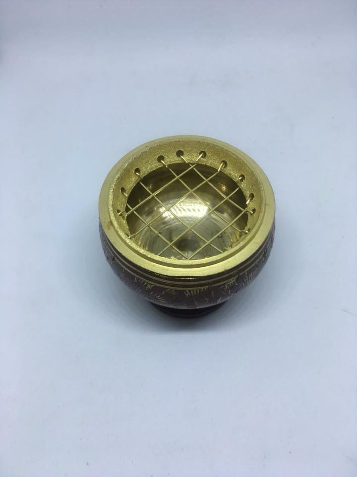 กระถางกำยาน โถกำยาน ทองเหลือง