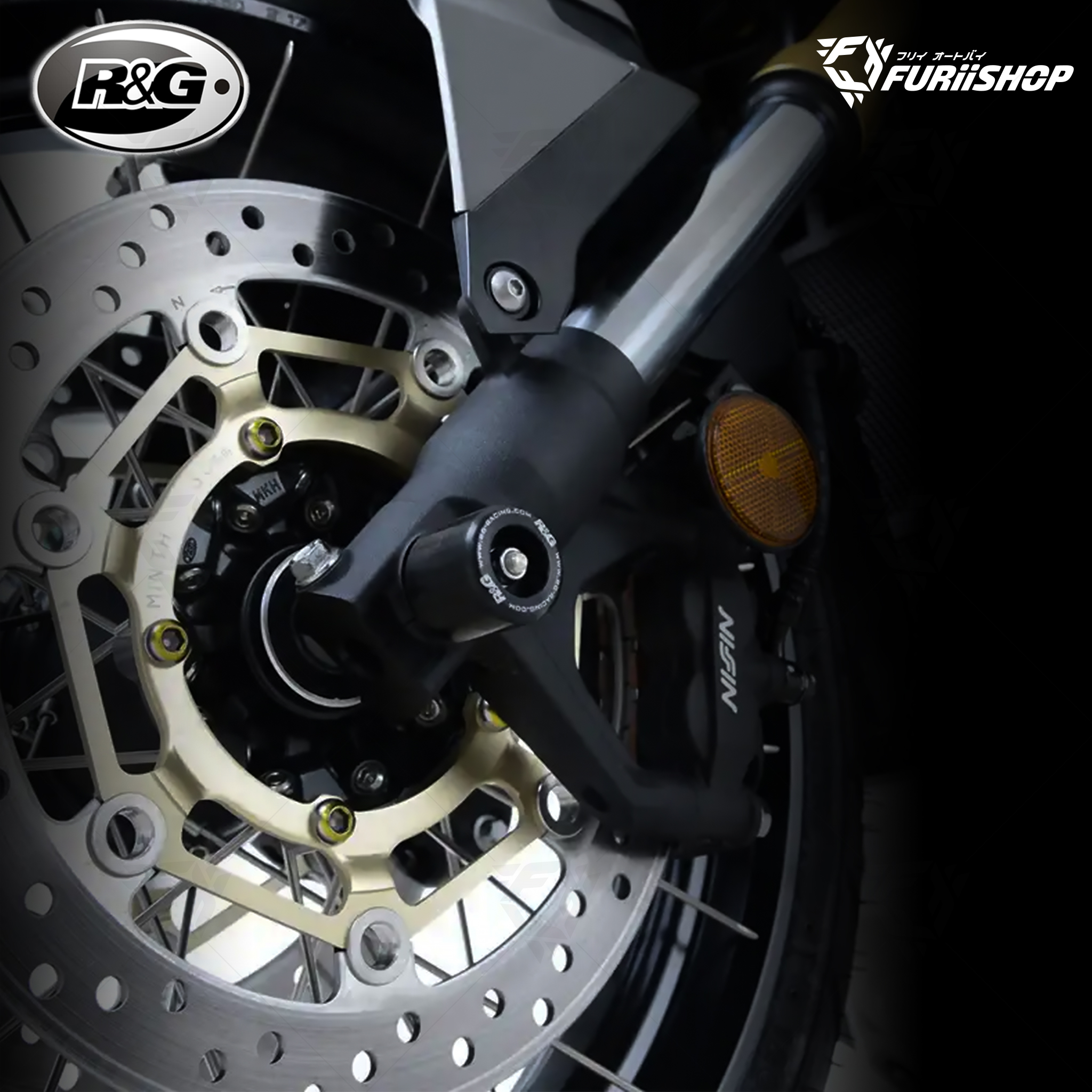 กันล้มล้อหน้า R&G - Front Protector for HONDA XADV 750 2017-2020/All new 2021-2024