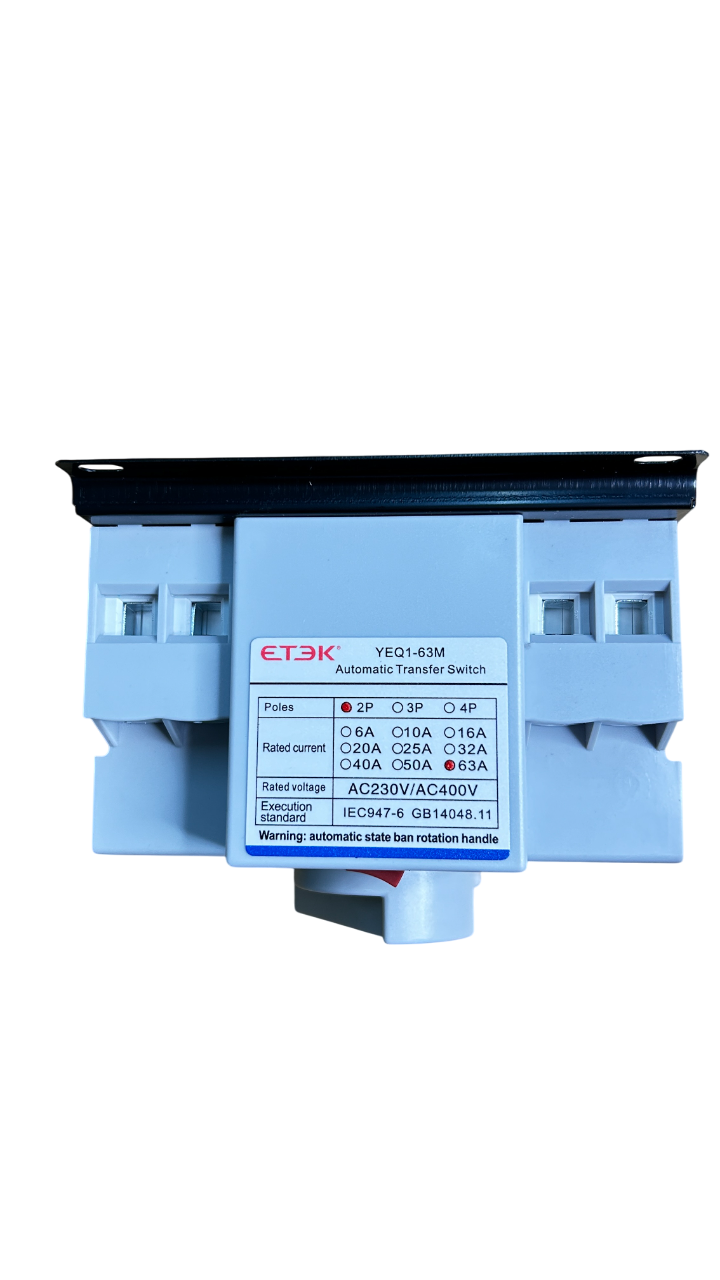 ATS 2P/4P 125A Dual Power ATS สวิตซ์สลับแหล่งจ่ายไฟ อัตโนมัติ ระบบไฟฟ้าสำรอง ats Automatic transfer switch แบรนด์ ETEK