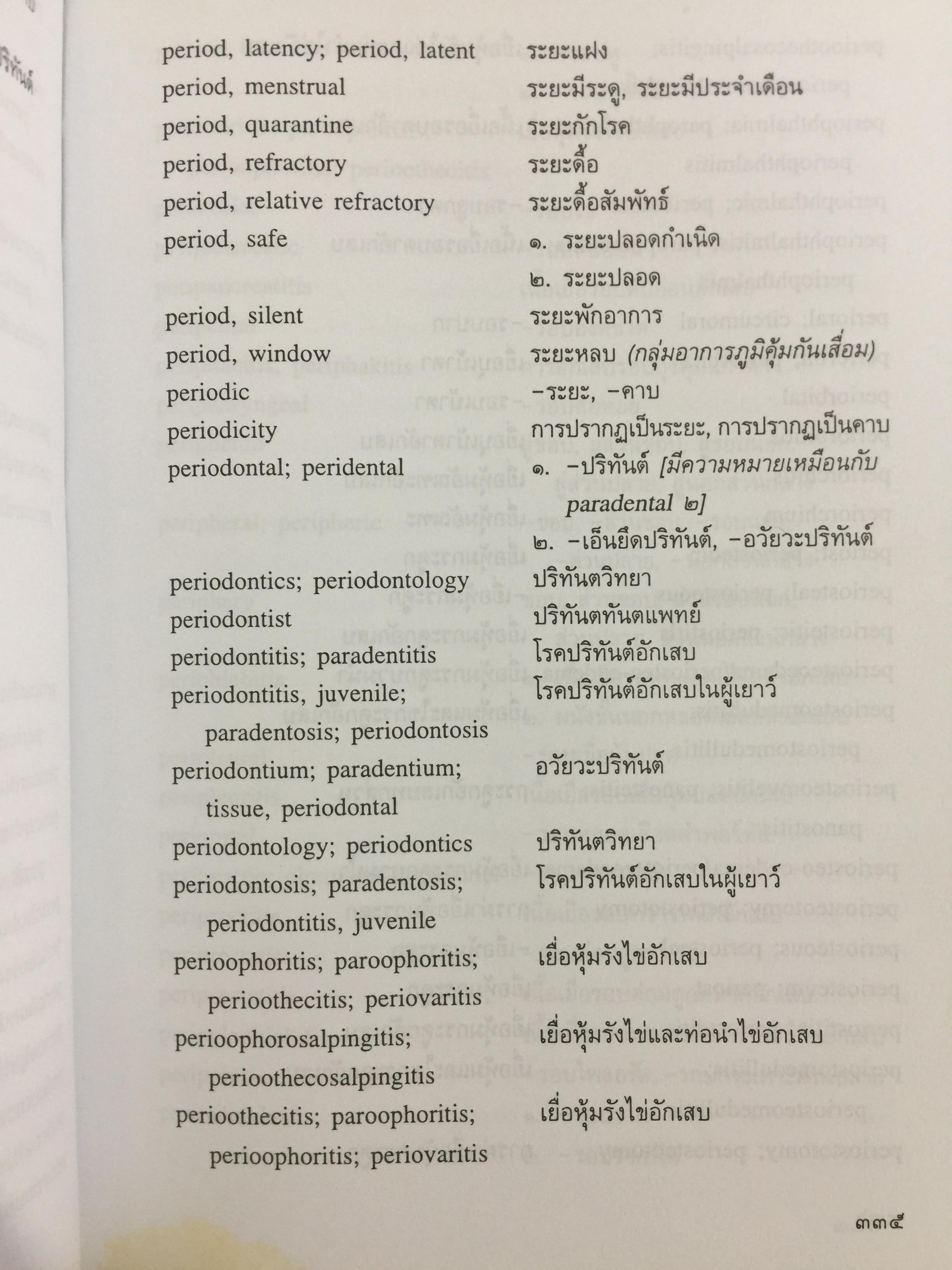 ศัพท์แพทย์ศาสตร์. อังกฤษ-ไทย. ฉบับราชบัณฑิตสถาน 7,500 กรัม