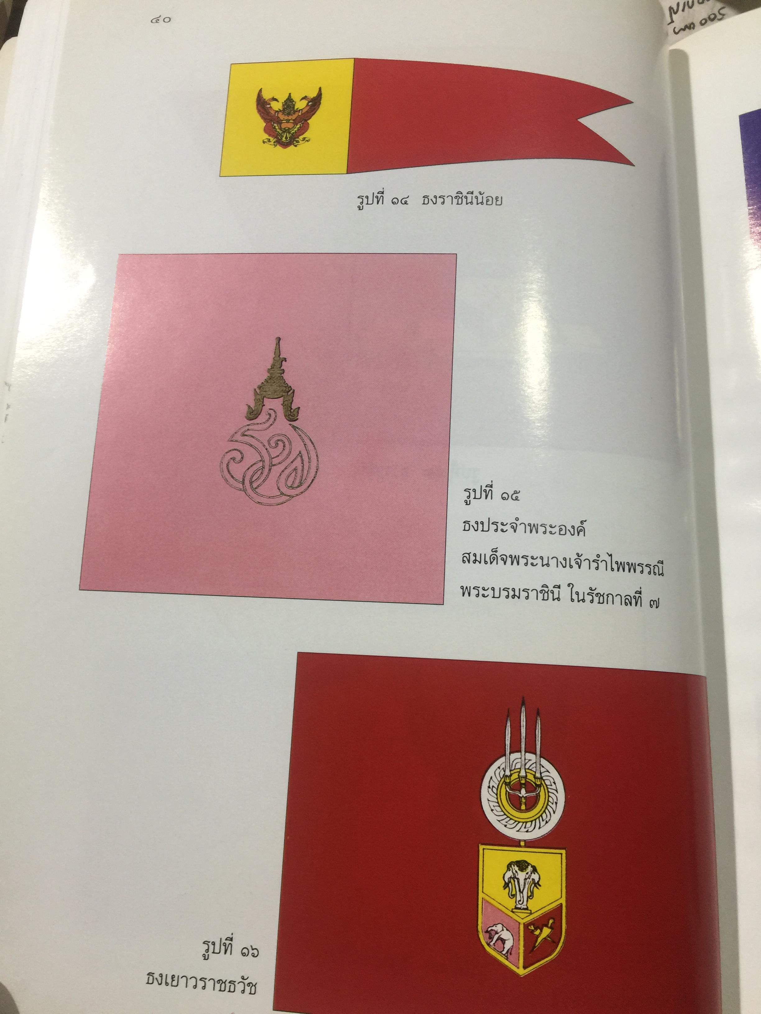 ธงไทย เล่ม 1. กรมศิลปากร พิมพ์เผยแพร่ พุทธ 2545 1,500 กรัม