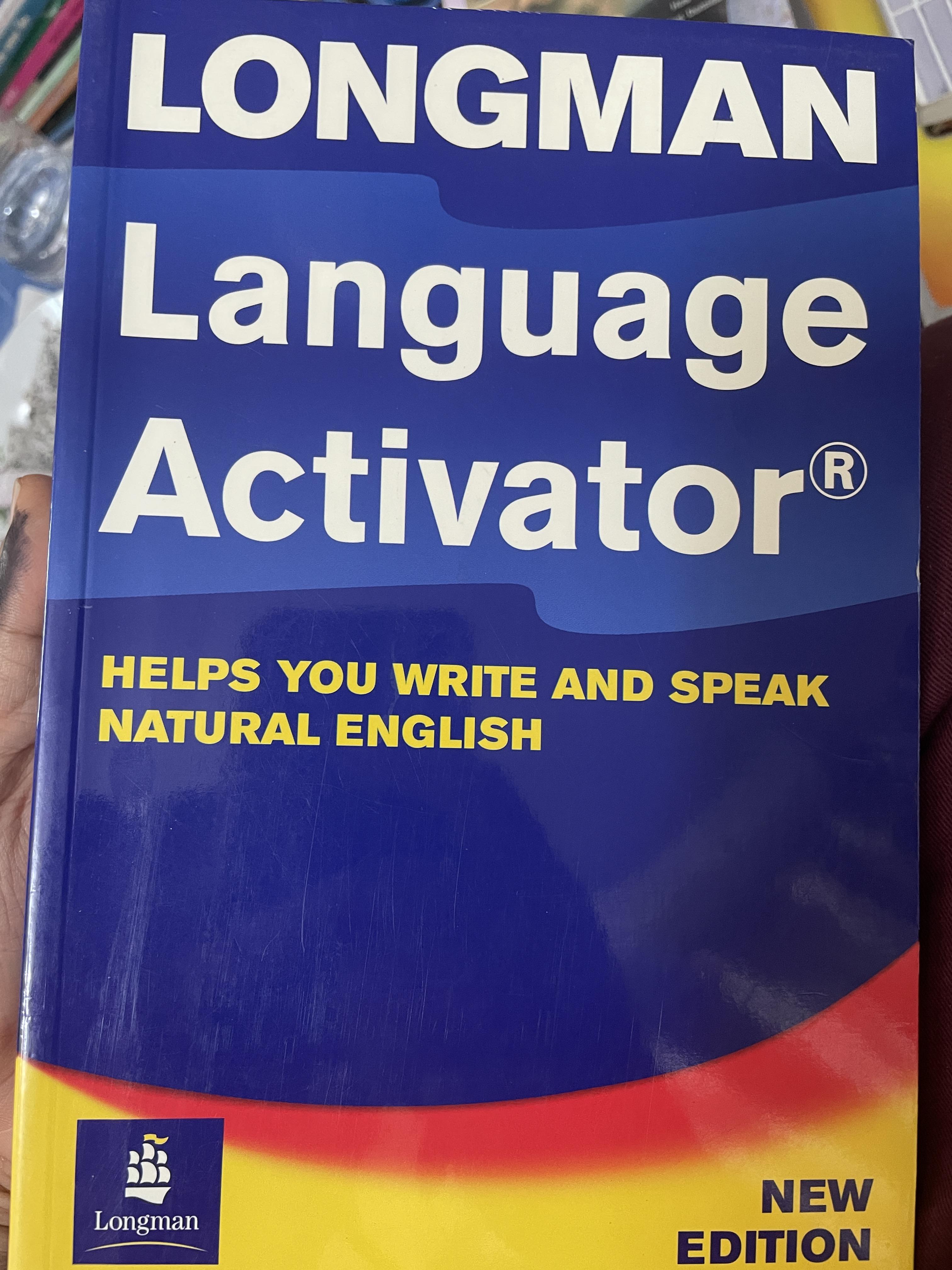LONGMAN. Language Activator. Helps you write and Speak natural English. New Edition 6,500 กรัม