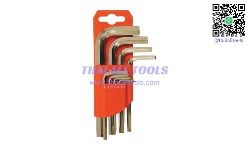 ชุดประแจหกเหลี่ยม 1.5-10mm C/V HEXAGON WRENCH SET (9-PCE) KENNEDY