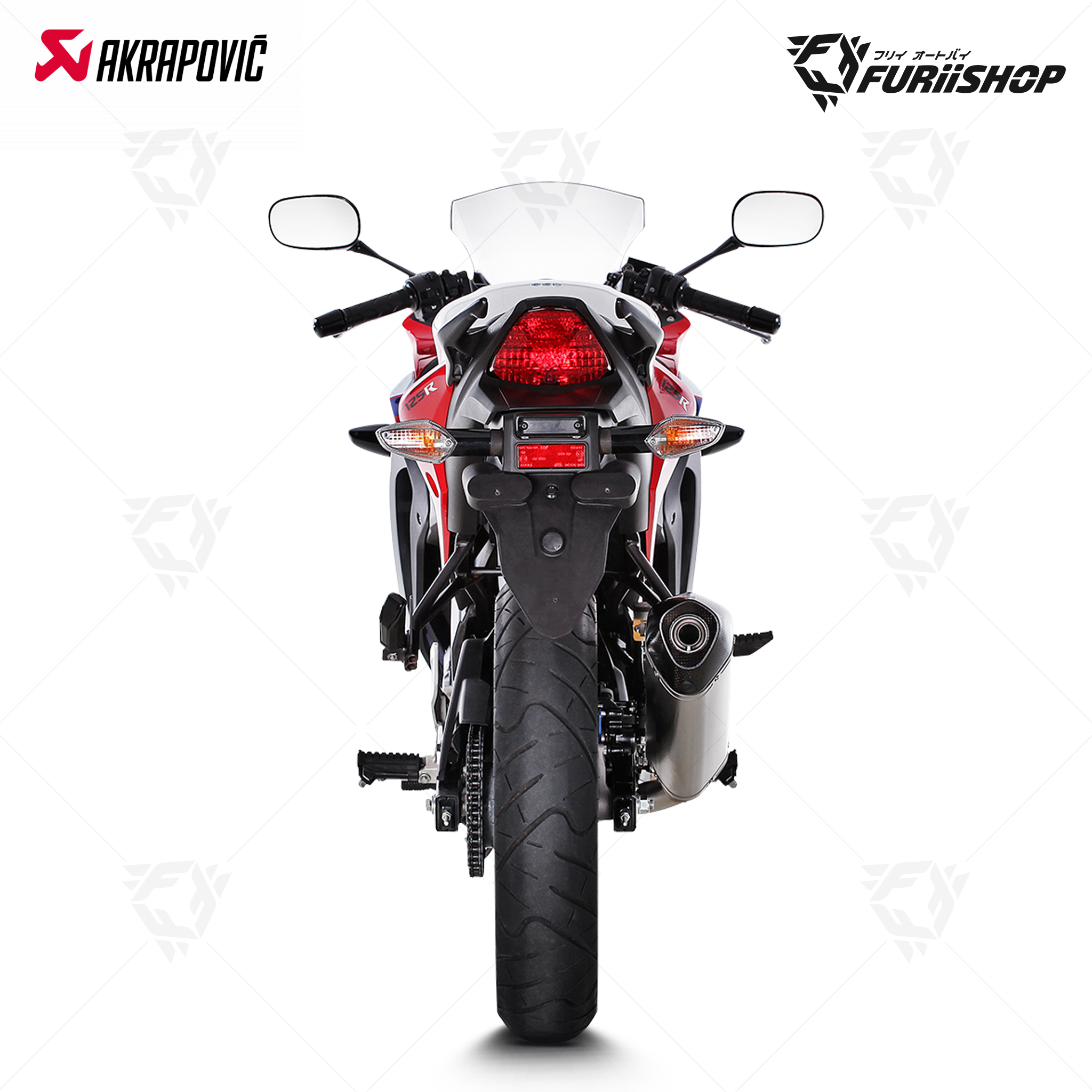 ท่อแต่ง Akrapovic Slip On - Stainless (For Exhibition only) : for Honda CBR150R 11-18