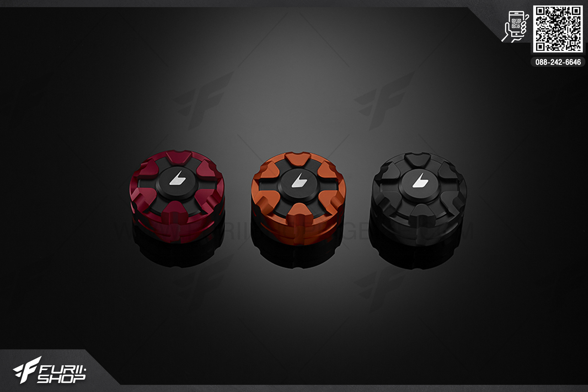 ฝาปิดกระปุกน้ำมันเบรคหลัง (Rear Brake Reservoir Cover) Kawasaki KSR Final Edition
