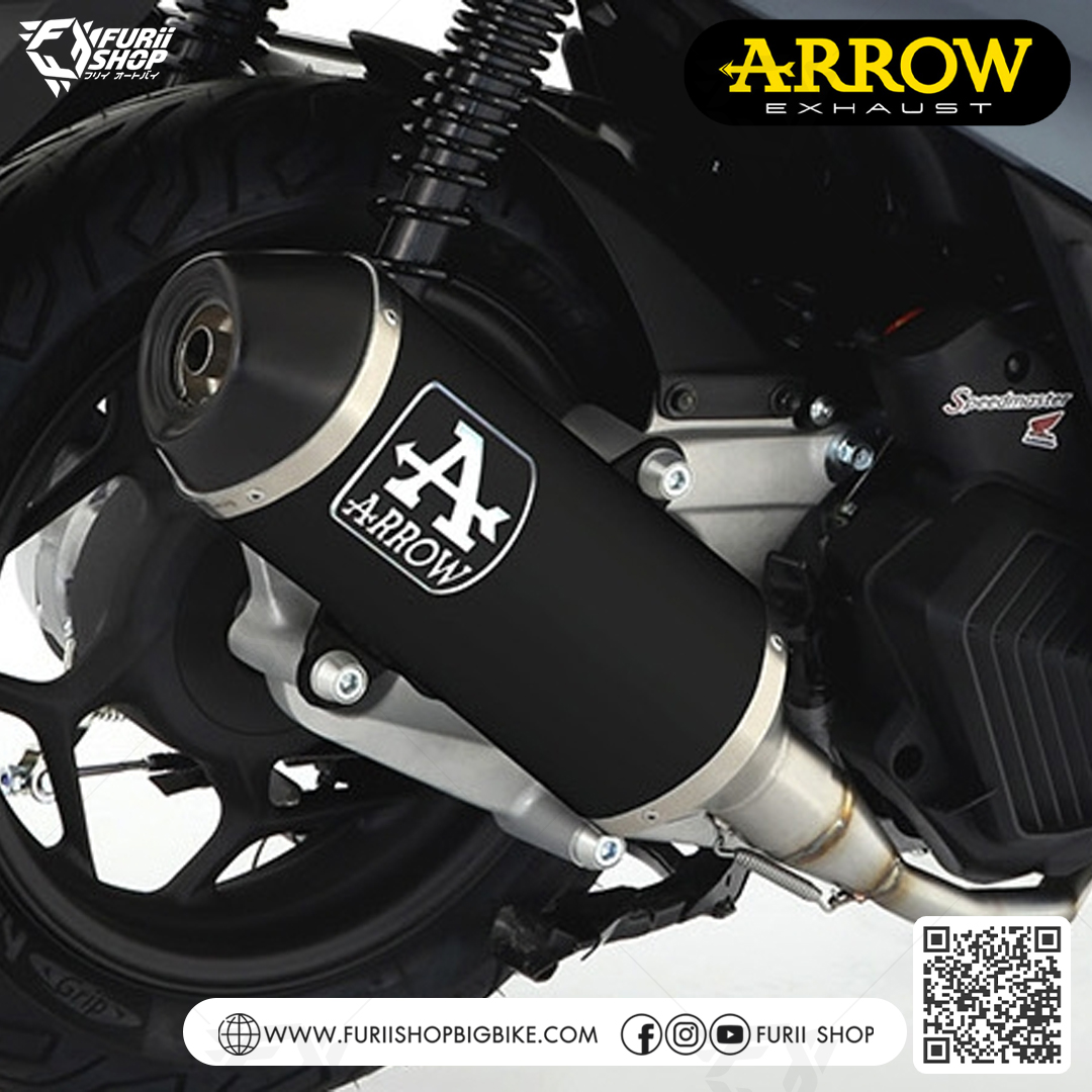 ท่อมอเตอร์ไซค์ Arrow Black : for Honda PCX 150 2018-2020