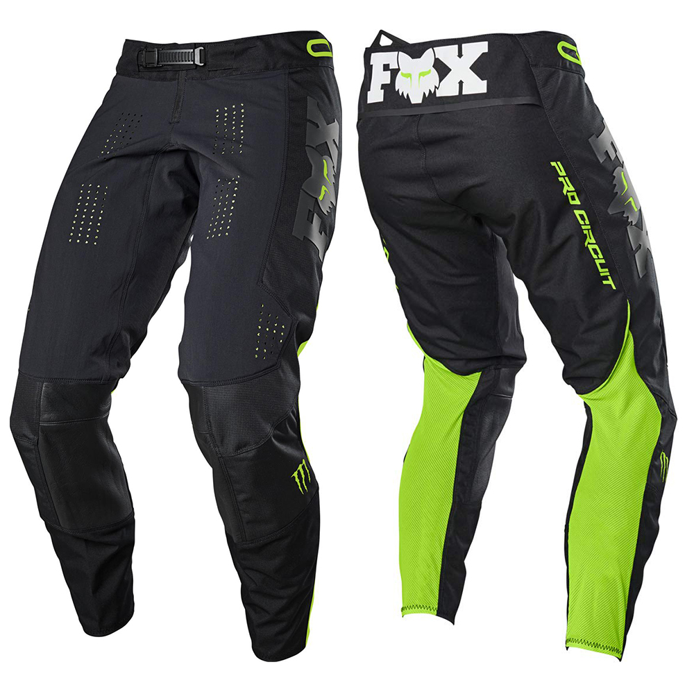 กางเกงขับรถวิบาก กางเกงจักรยานยนต์วิบาก กางเกงวิบาก Motocross สีดำเขียว