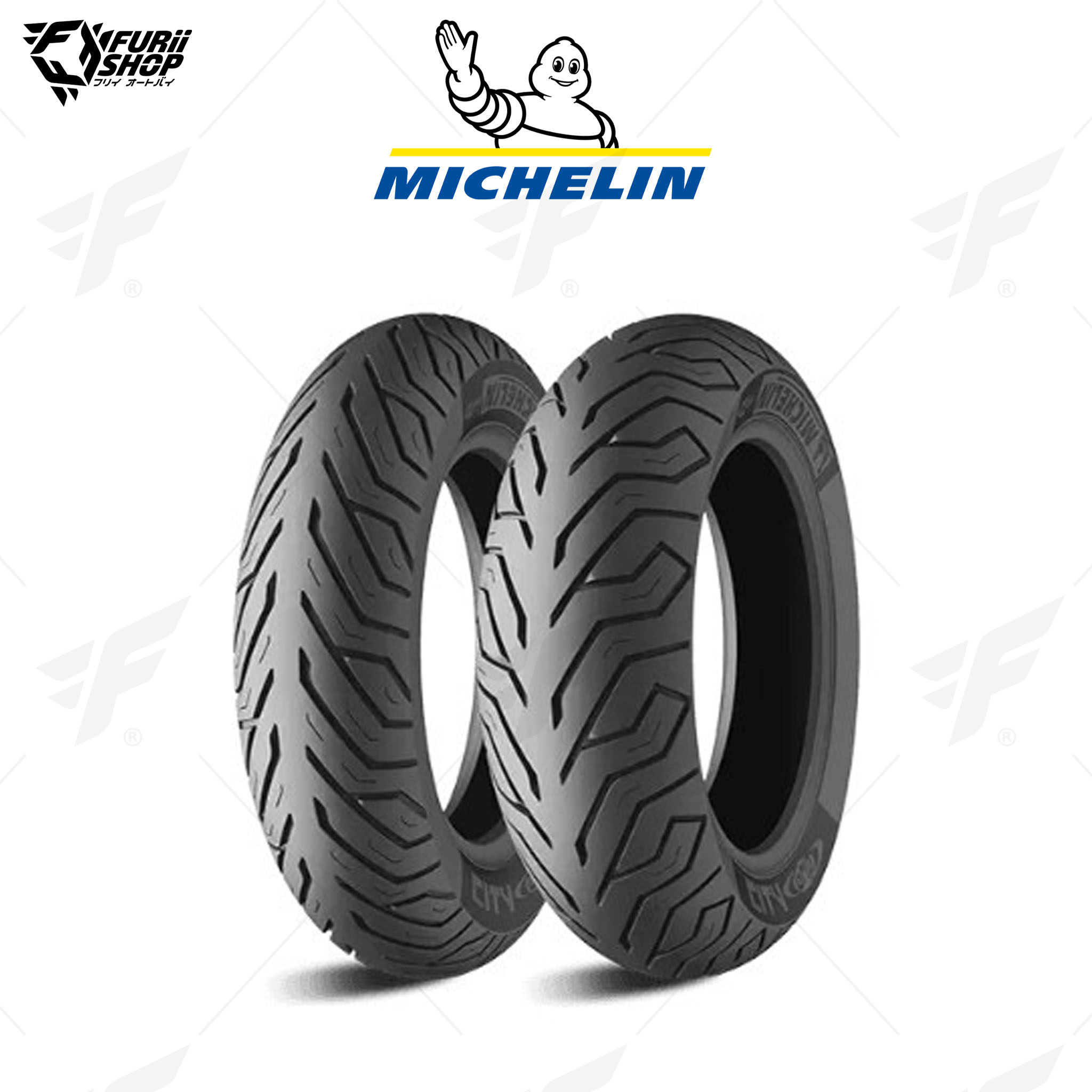 ยาง/ยางรถมอเตอร์ไซค์/ยางบิ๊กไบค์ MICHELIN CITY GRIP : 100/90-10 M/C 56J TL