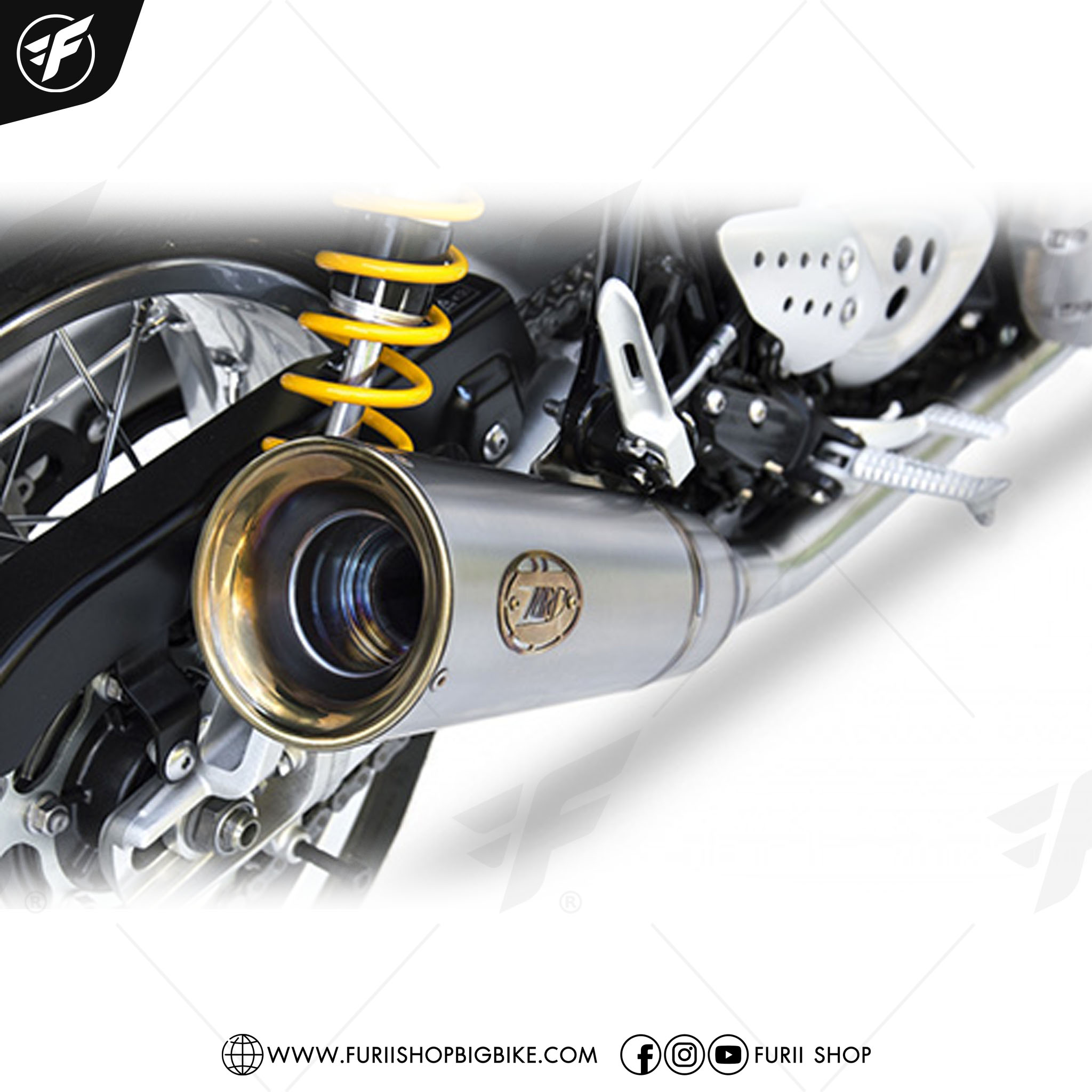 ท่อ ZARD SLIP ON TWIN ZUMA FOR Triumph Speed Twin 1200 2019-2020