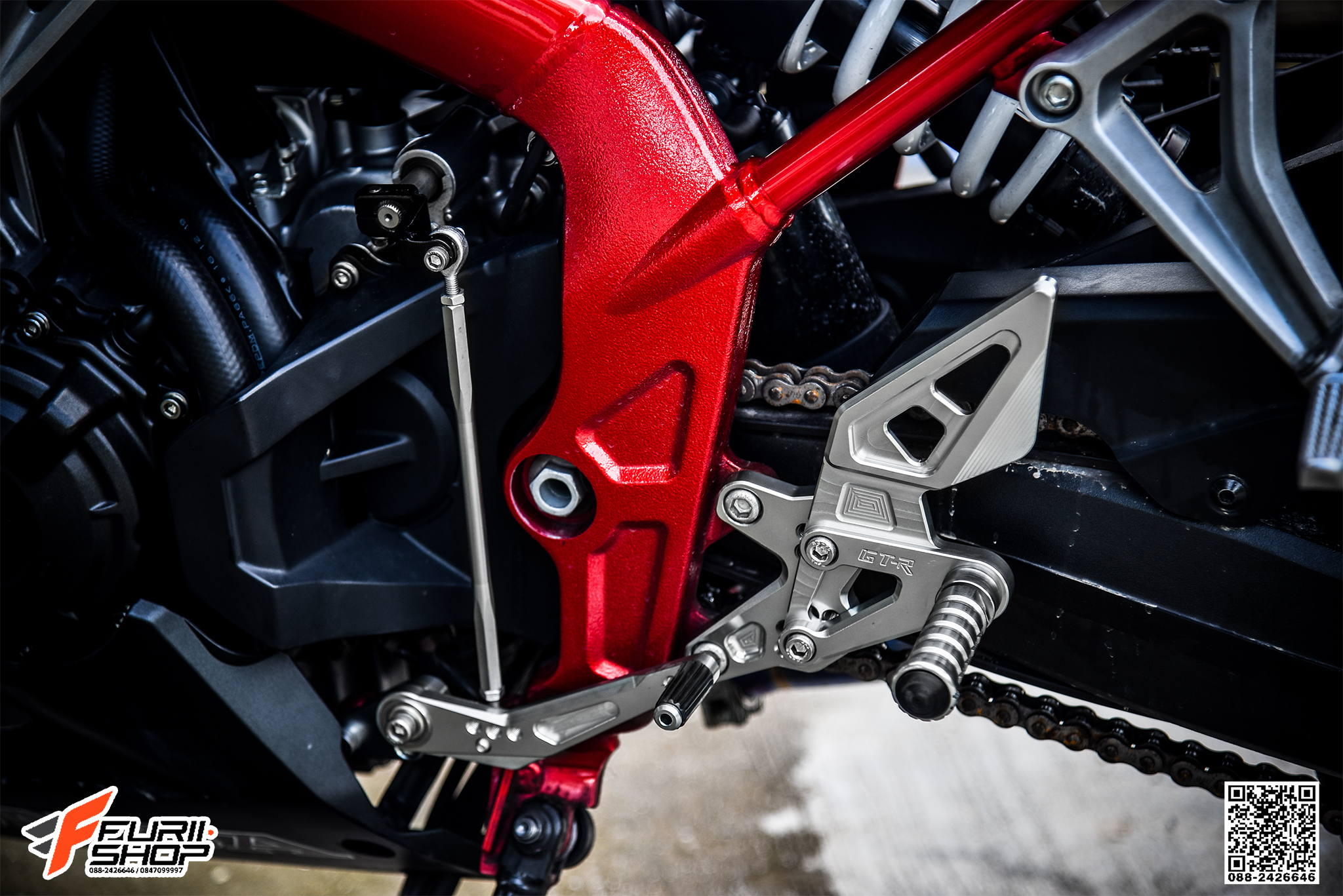 เกียร์โยง GTR สีเงิน FOR HONDA CB650F/CBR650F