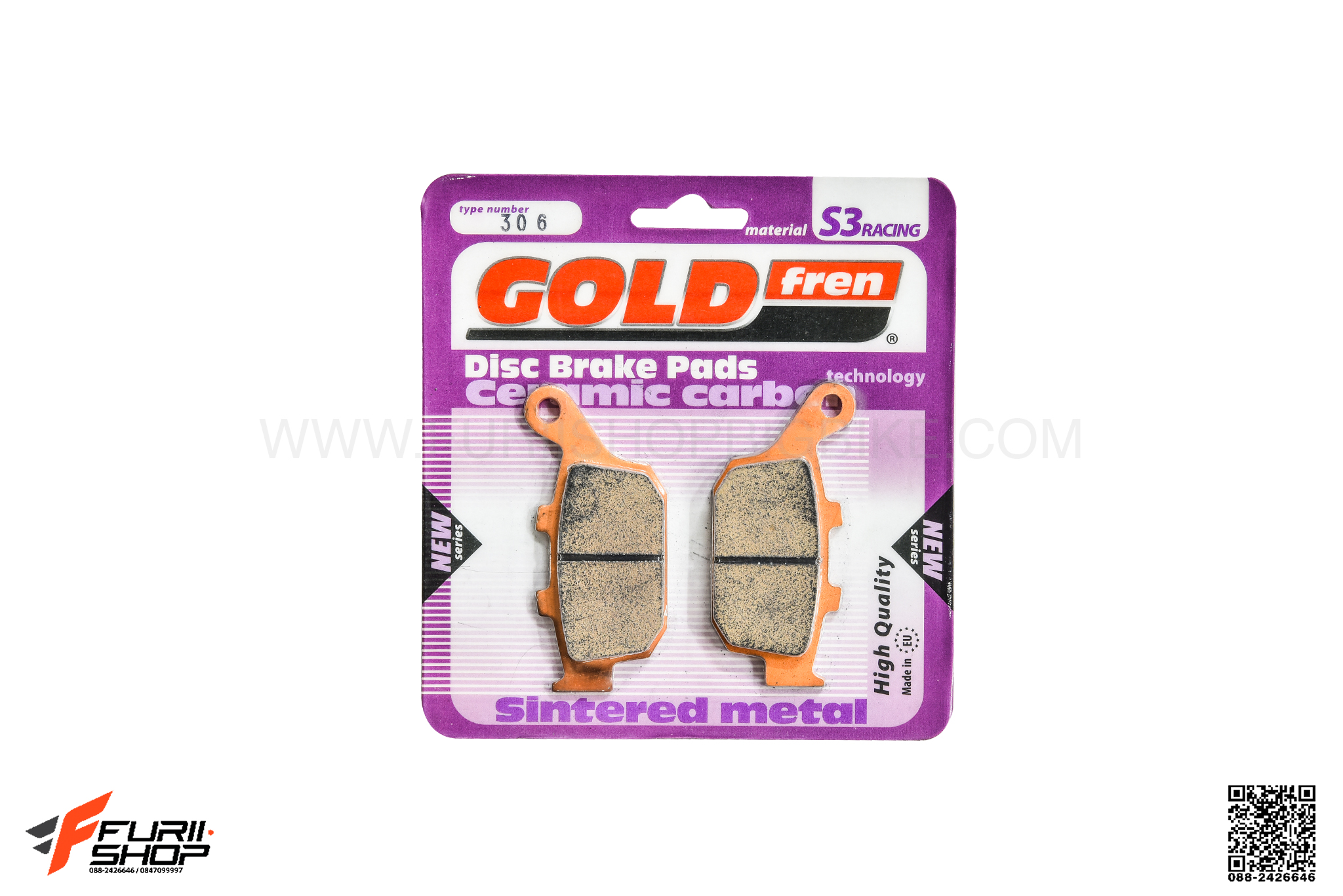 ผ้าเบรกหลัง GOLDFREN S3 FOR HONDA CB500F (2013-2016)