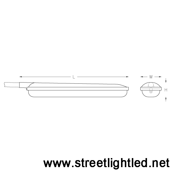 โคมไฟถนนโพลีคาร์บอเนต สำหรับหลอดฟลูออเรสเซนต์ 2x36w
