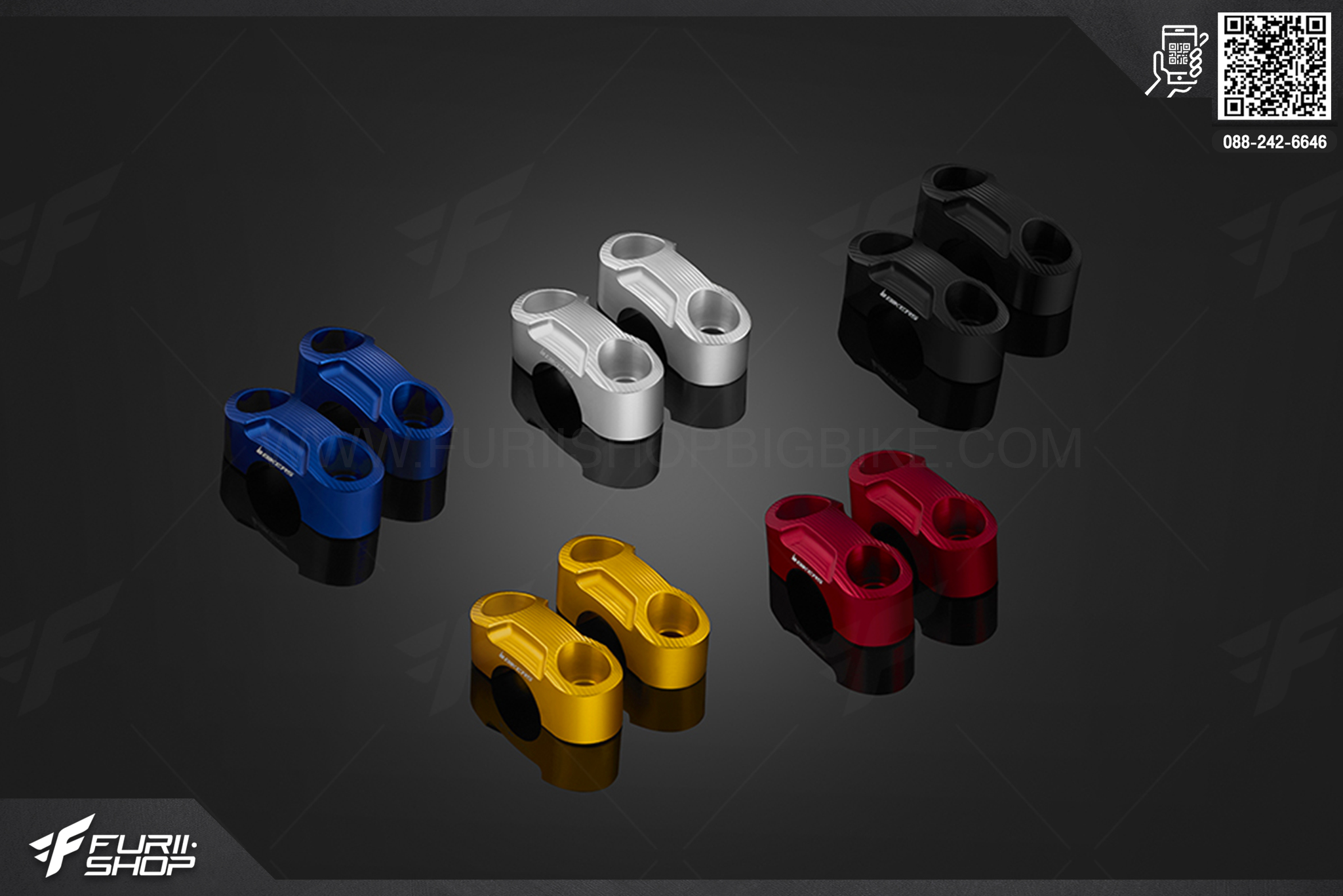 Bar Clamp 22.2 mm Bikers Yamaha M-Slaz