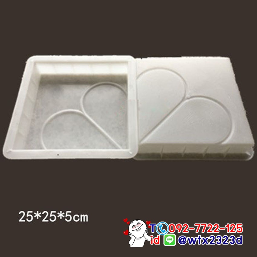 แม่พิมพ์บล็อคคอนกรีต ลายดอกไม้