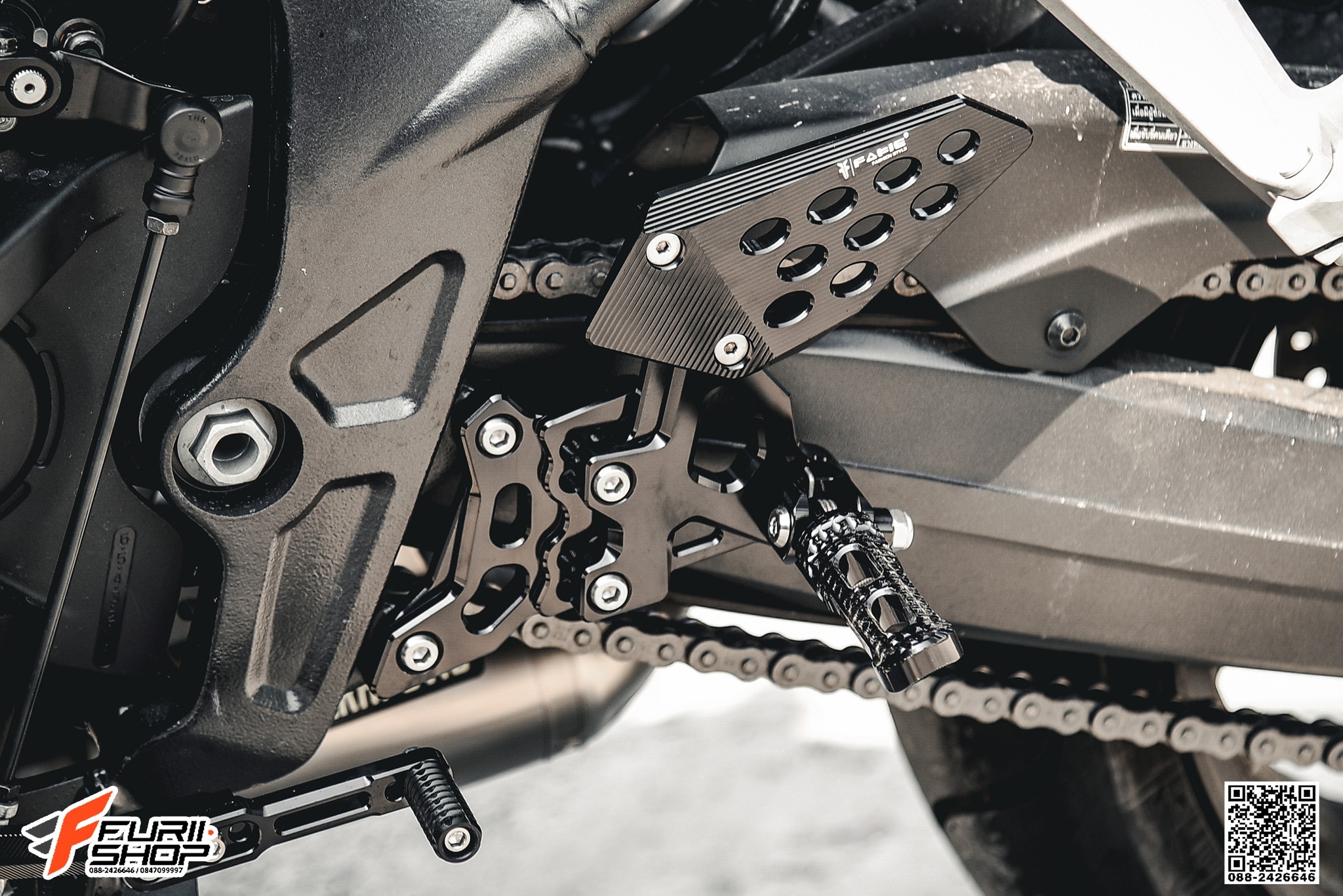 เกียร์โยง FAKIE สีดำ FOR HONDA CB650F CBR650F
