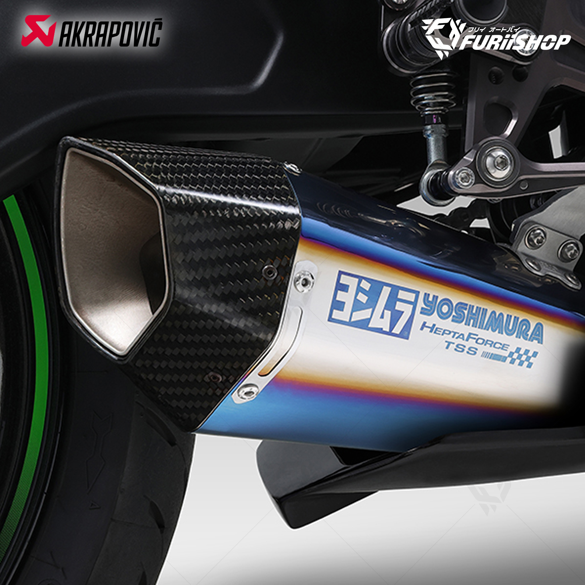 ท่อแต่ง Yoshimura Hepta force Titanium : for Kawasaki ZX4R