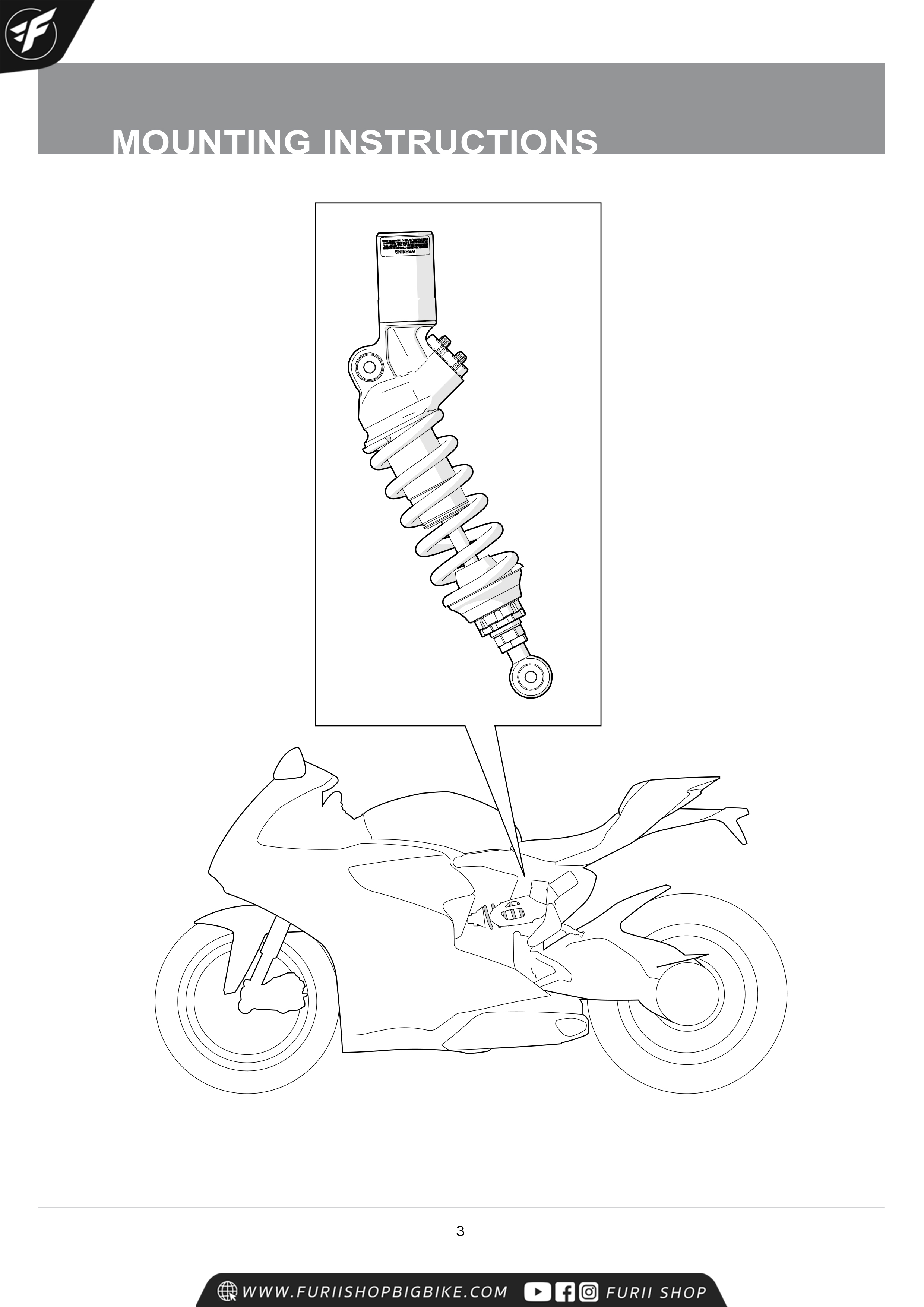 โช๊คหลัง OHLINS Sweden DU466 For Ducati Panigale1199, 1299