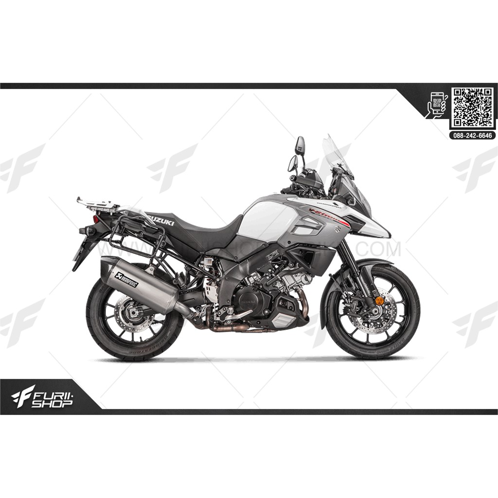 ท่อ Akrapovic Slip on For Suzuki V strom 1000 14-19 FuriiShop
