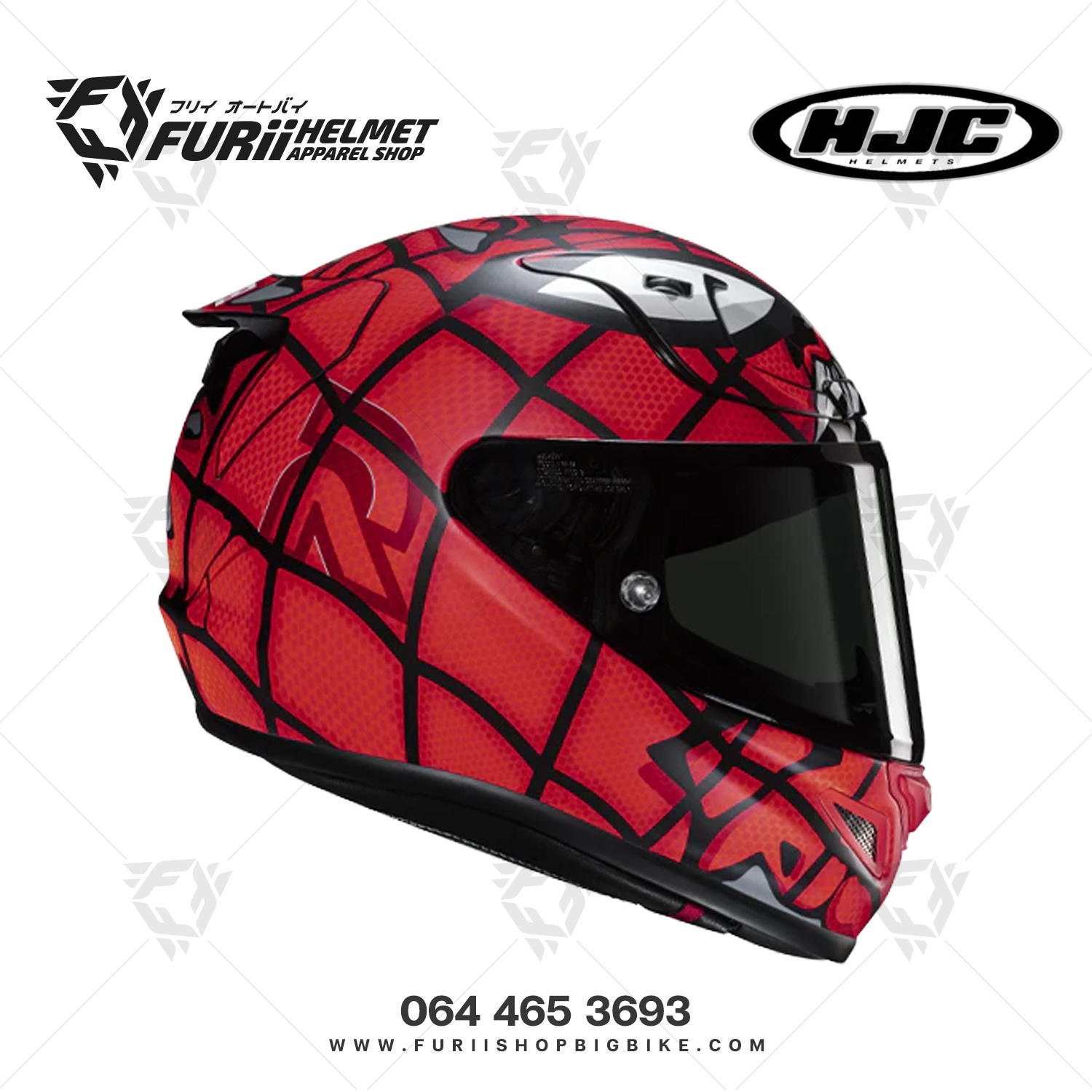 หมวกกันน็อคเต็มใบ HJC RPHA12 : MAXIMIZED VENOM MARVEL