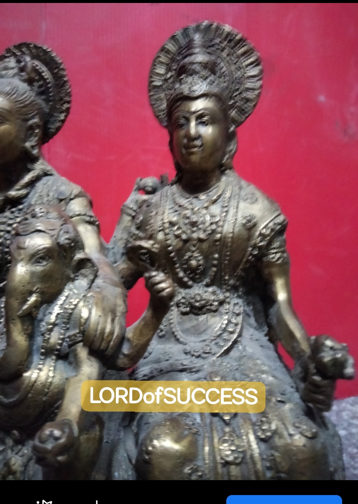 งานทองเหลือง ครอบครัวพระศิวะ สูง 9.5 นิ้ว