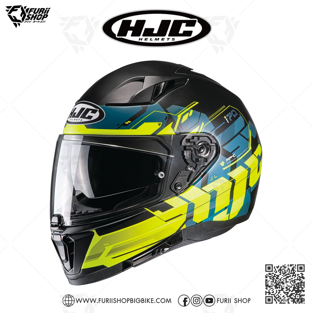 หมวกกันน็อคเต็มใบ(มีแว่นกันแดด) HJC I70 : ALLIGON MC3HSF