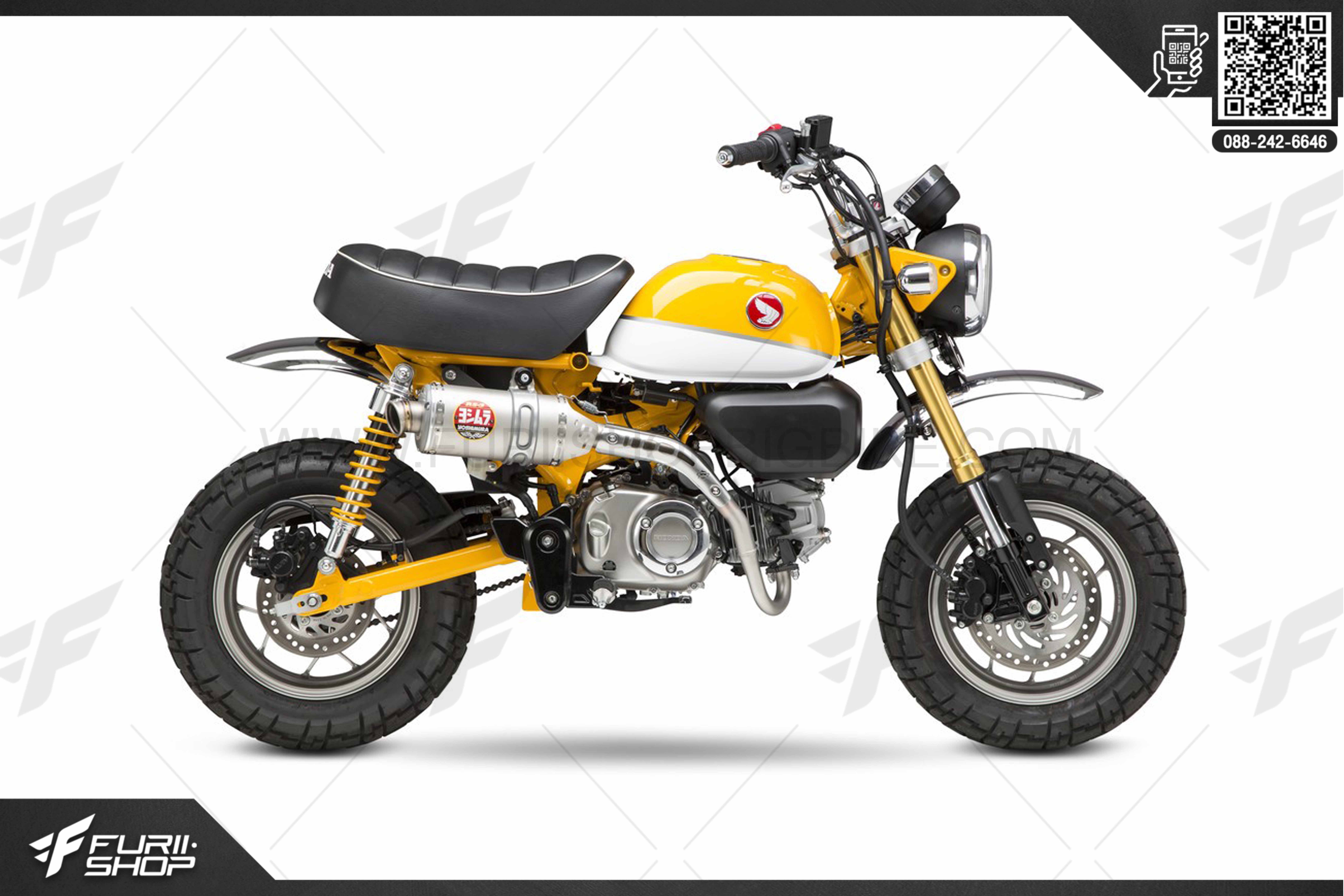 ท่อมอเตอร์ไซค์ Yoshimura RS3 Full For Monkey125 ท่อแต่ง ท่อสูตร ท่อบิ๊กไบค์ ท่อBigbike ท่อไอเสีย