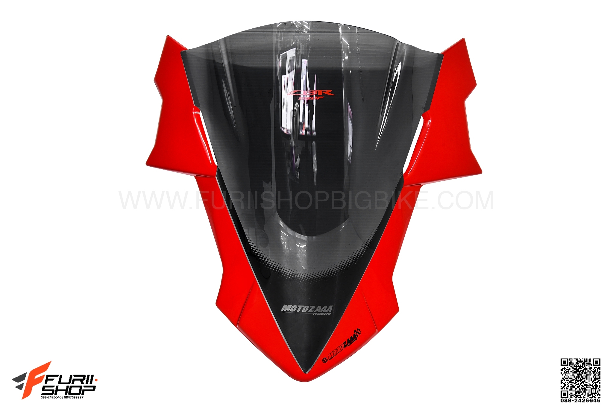 ชิวหน้า MOTOZAAA AIRROCK สีแดง HONDA CBR650F
