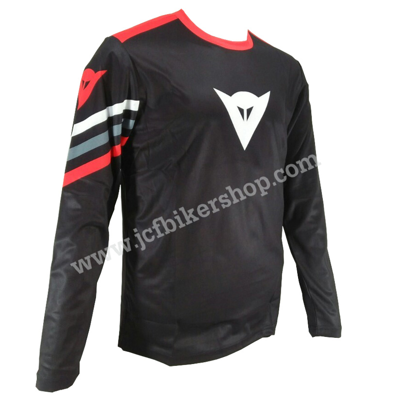 เสื้อยืดแขนยาว Dainese JT-527L เนื้อผ้าไมโคไฟเบอร์ มีประสิทธิภาพในการซับเหงื่อสูงแห้งเร็ว ระบายอากาศ