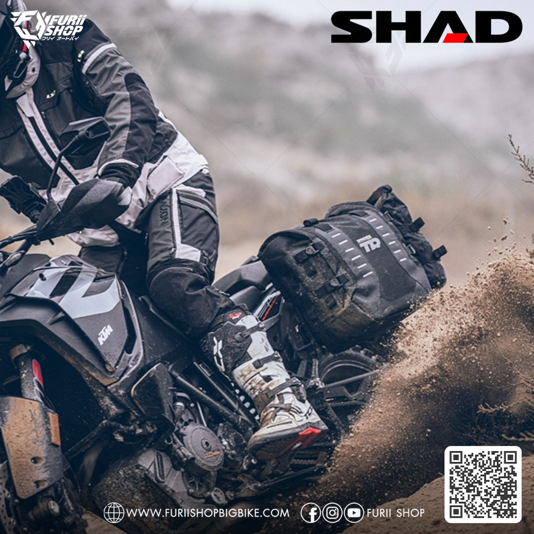 กระเป๋าข้าง SHAD TR40 Saddle bags (ขนาด 40 ลิตร) พร้อมแร็ค (สามารถยึดกับ 4P System เท่านั้น)