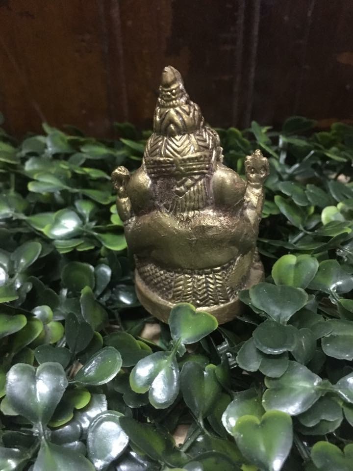 พระพิฆเนศ องค์เล็ก ทองเหลือง สี่กร