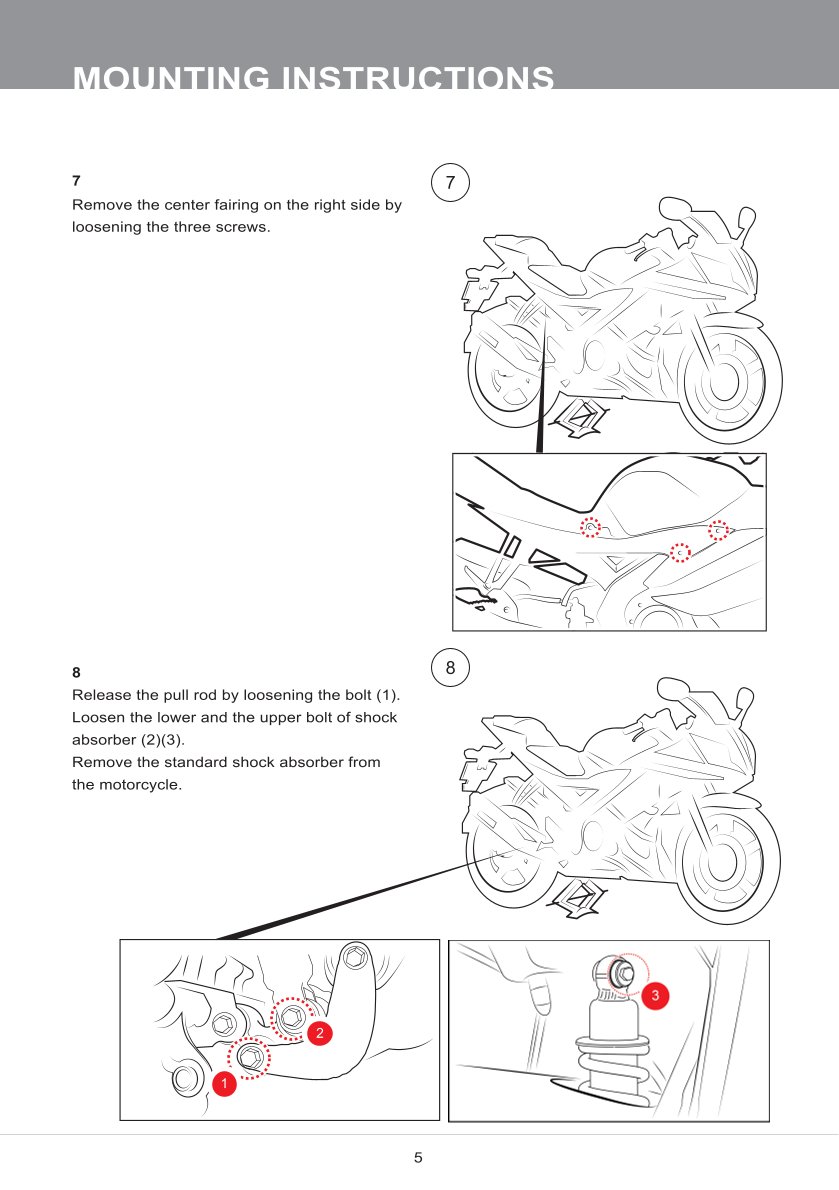 โช๊คหลังแต่ง Ohlins HO110019 For Honda Wave 110 ปี 2014
