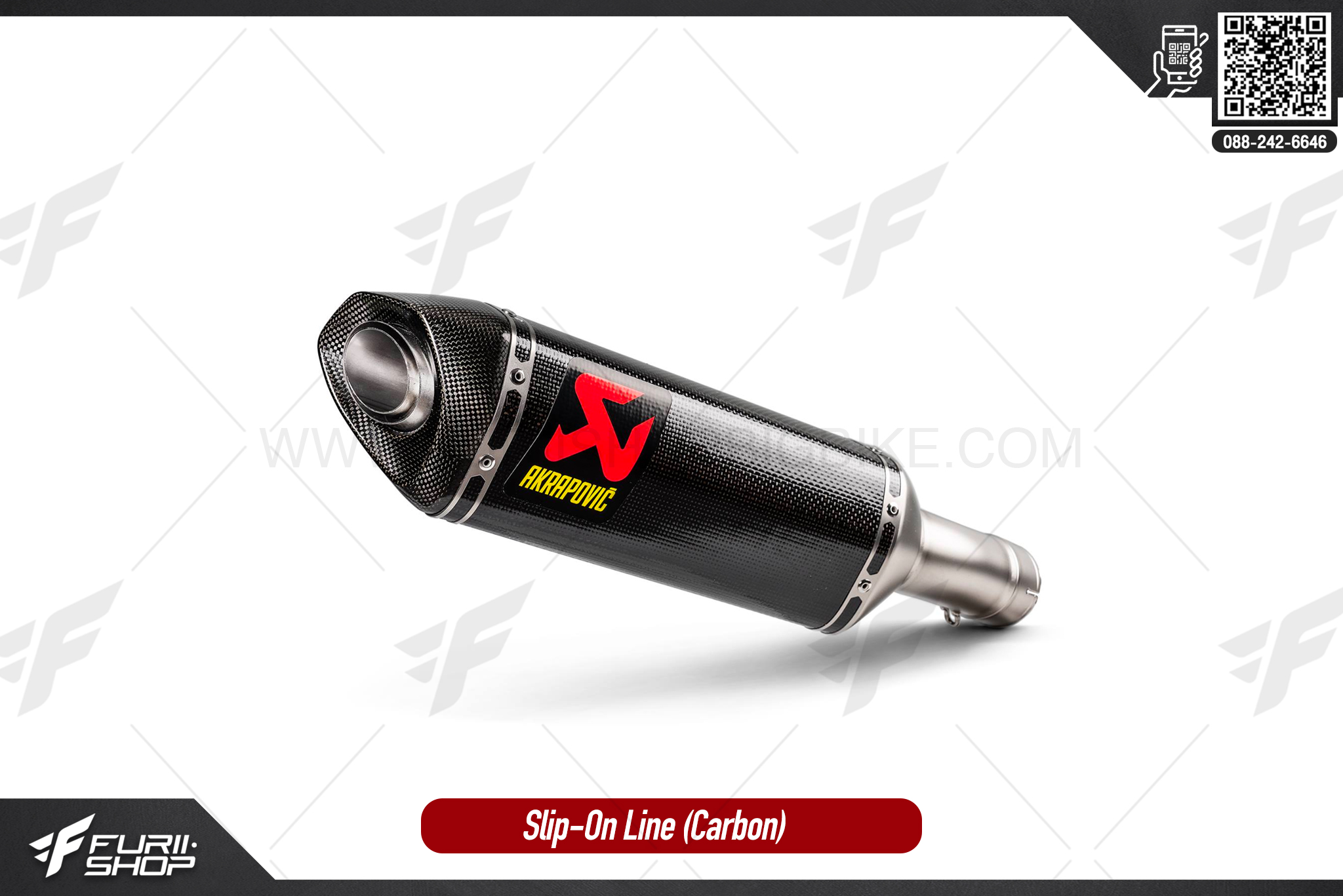 ท่อมอเตอร์ไซค์ Akrapovic Slip-On Line (Carbon) BMW S1000RR 2020 ท่อแต่ง ท่อสูตร ท่อบิ๊กไบค์ ท่อBigbike ท่อไอเสีย