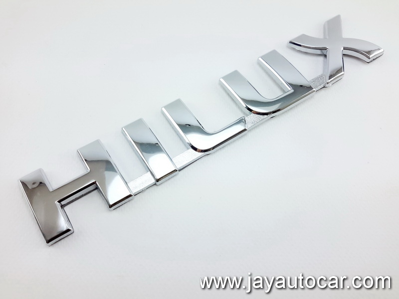 LOGO TOYOTA HILUX CHOME โลโก้ โตโยต้า HILUX โครเมี่ยม