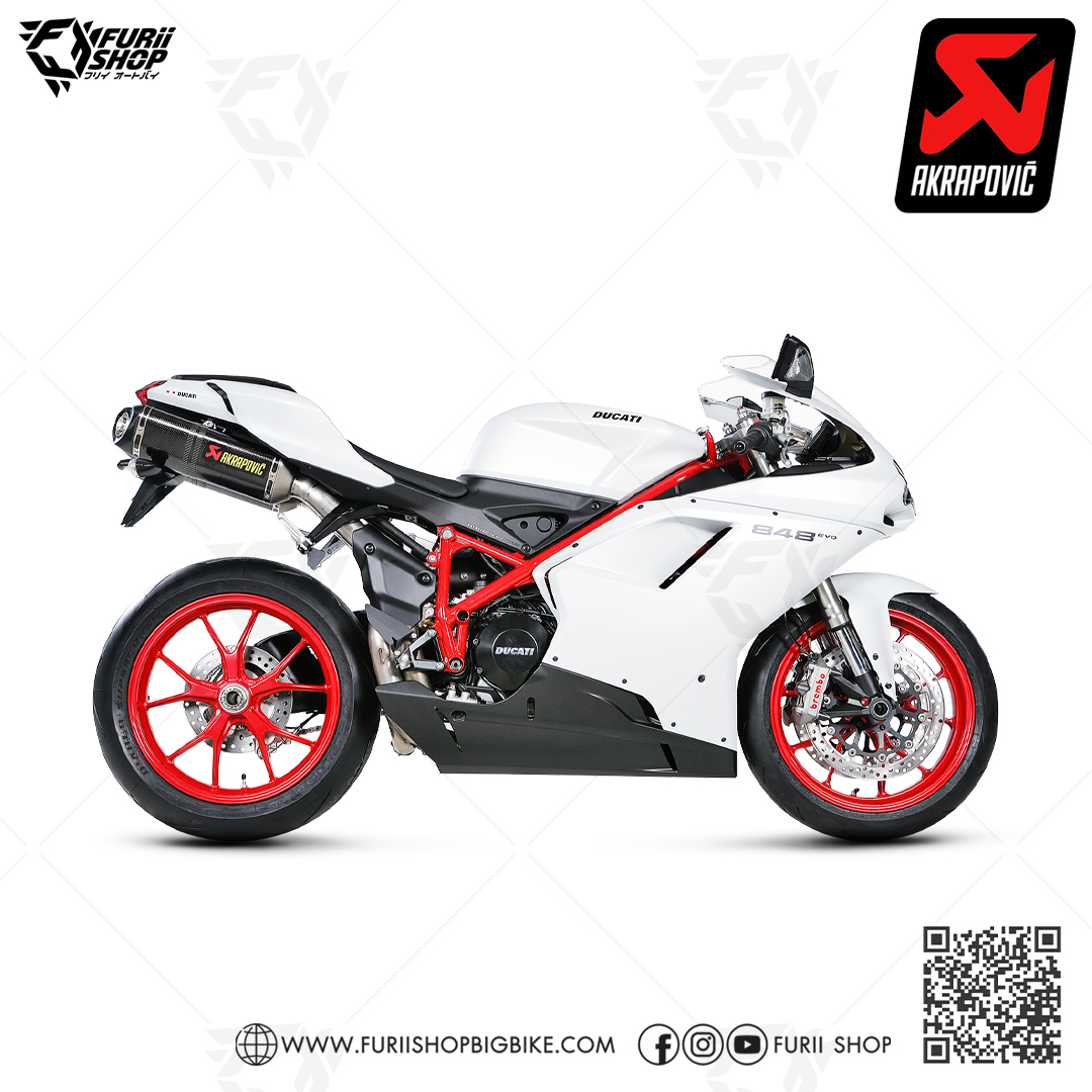 ท่อมอเตอร์ไซค์ AKRAPOVIC SLIP-ON LINE FOR DUCATI 848 ท่อแต่ง ท่อสูตร ท่อบิ๊กไบค์ ท่อBigbike ท่อไอเสีย