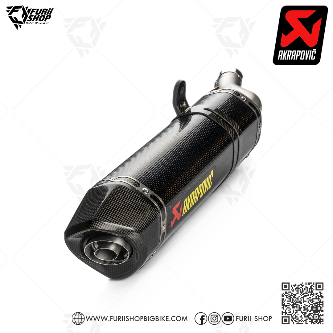 ท่อแต่ง Akrapovic Slip on Carbon new shape ทรงใหม่ : for Honda CBR 500 X,F,R 2016-2018 All New !!