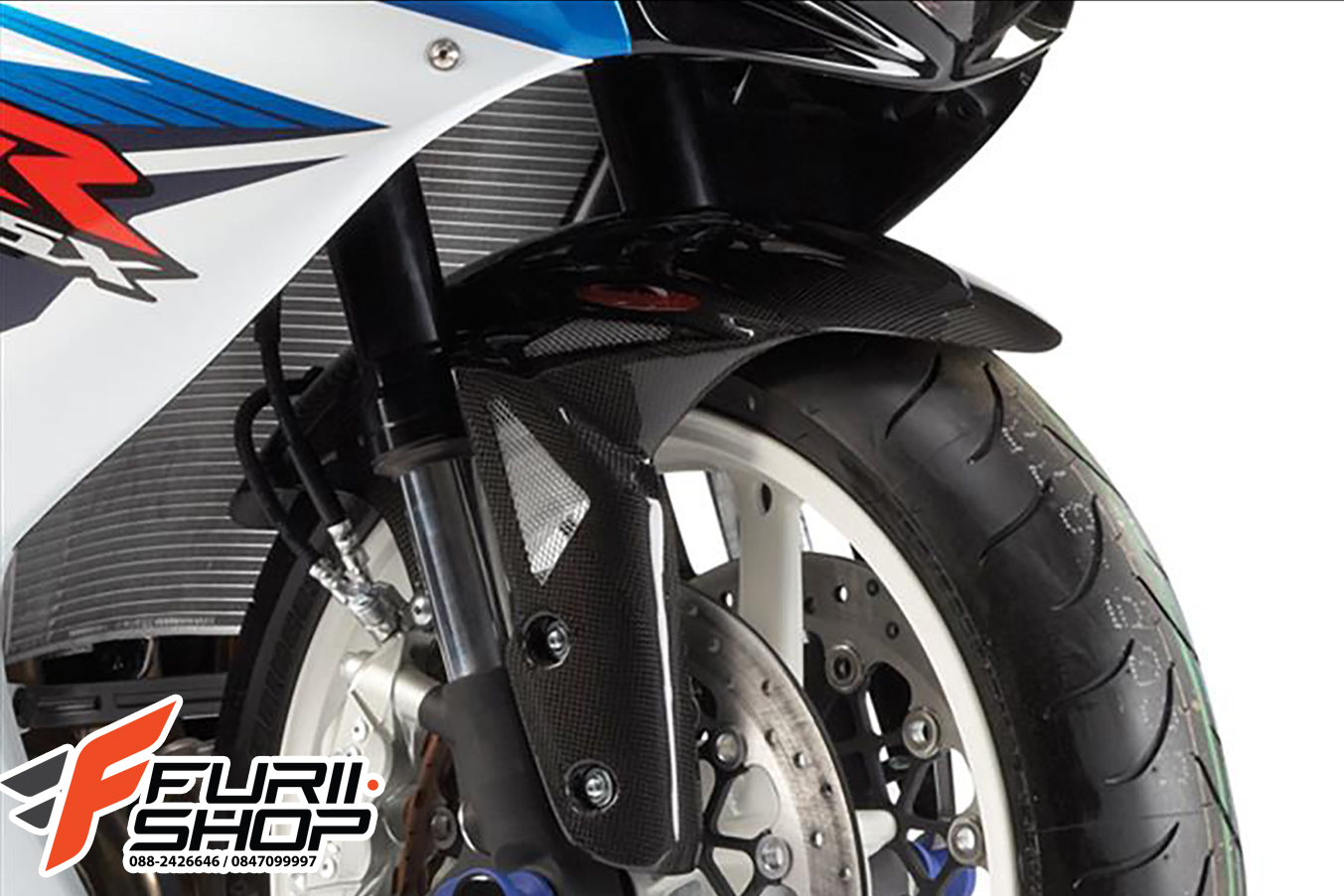 บังโคลนหน้าเพรียวเคฟล่า POWERBONZE FOR SUZUKI GSX-R1000